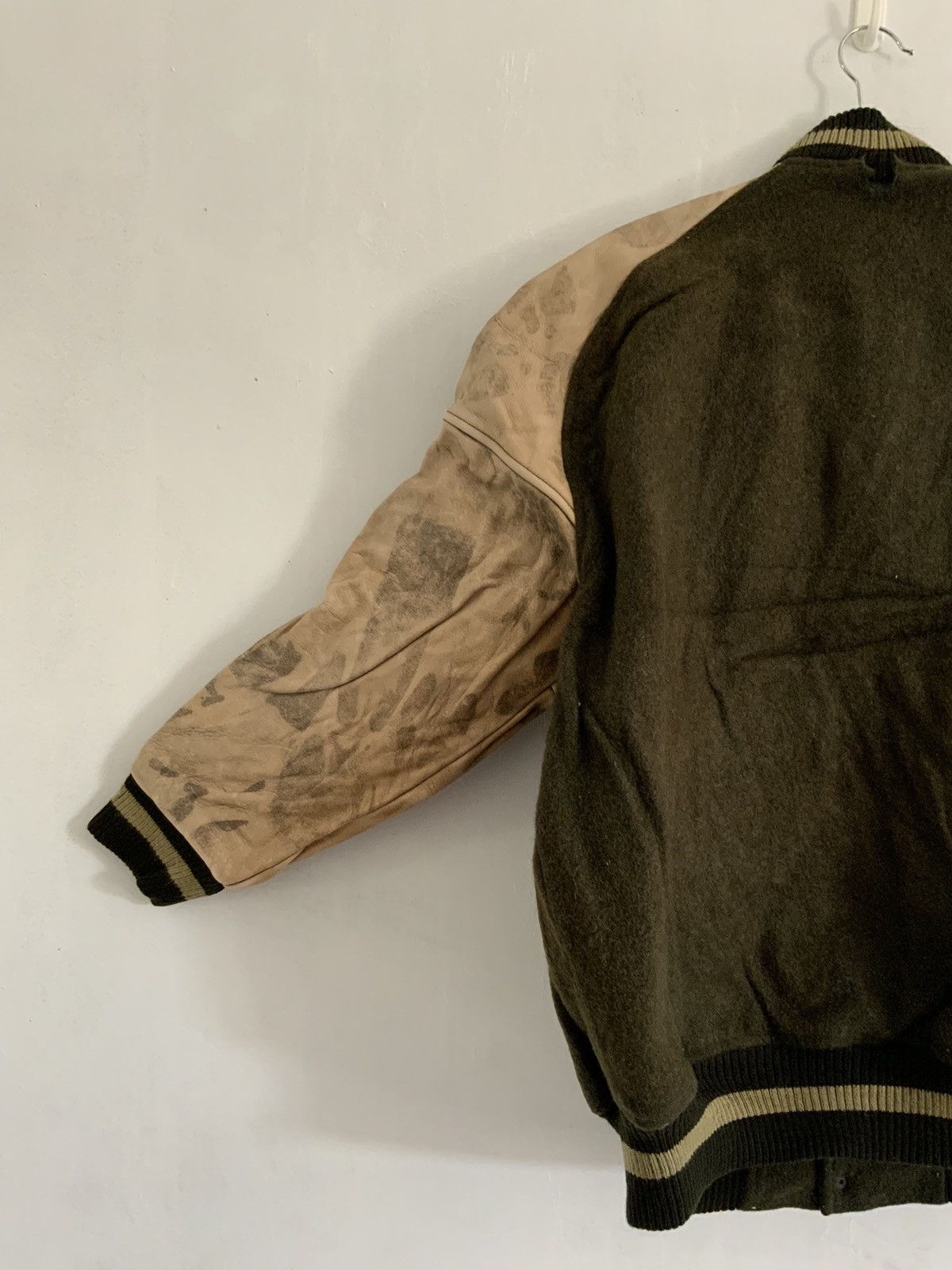Genuine Leather Vintage Silk Road Wool Leather Rusty Varsity Jacket Size US M / EU 48-50 / 2 - 10 Thumbnail