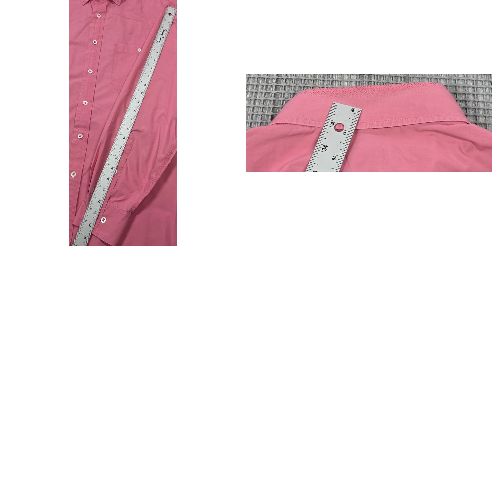 Peter Millar Peter Millar ShirtMens Long Sleeve Button-Up Pink Lightweight Cotton Regular(Size L) Button-Down Collared Size US L / EU 52-54 / 3 - 9 Thumbnail