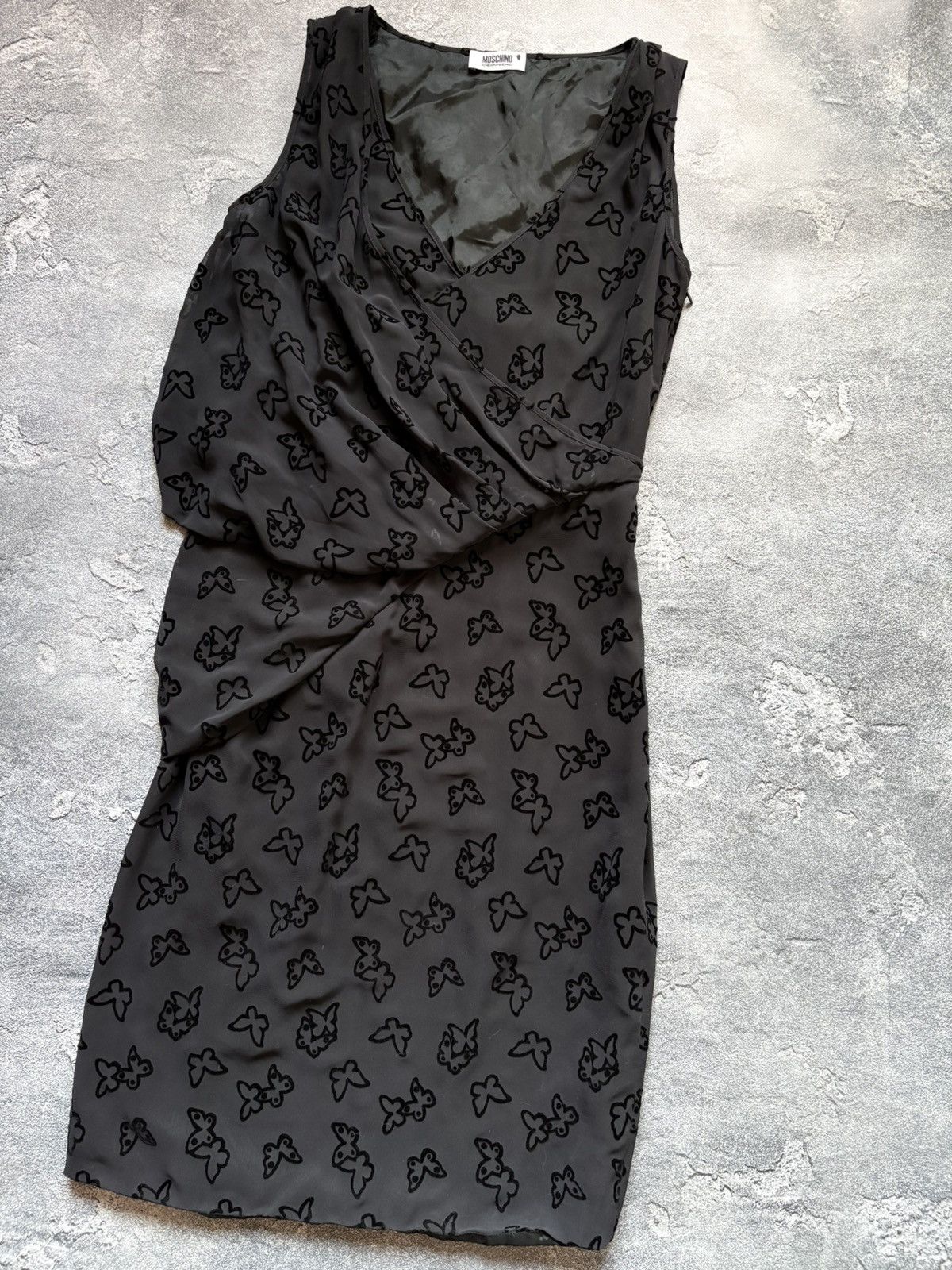 Moschino Vintage Moschino Cheap And Chic Butterfly Drape Dress Size S / US 4 / IT 40 - 3 Thumbnail