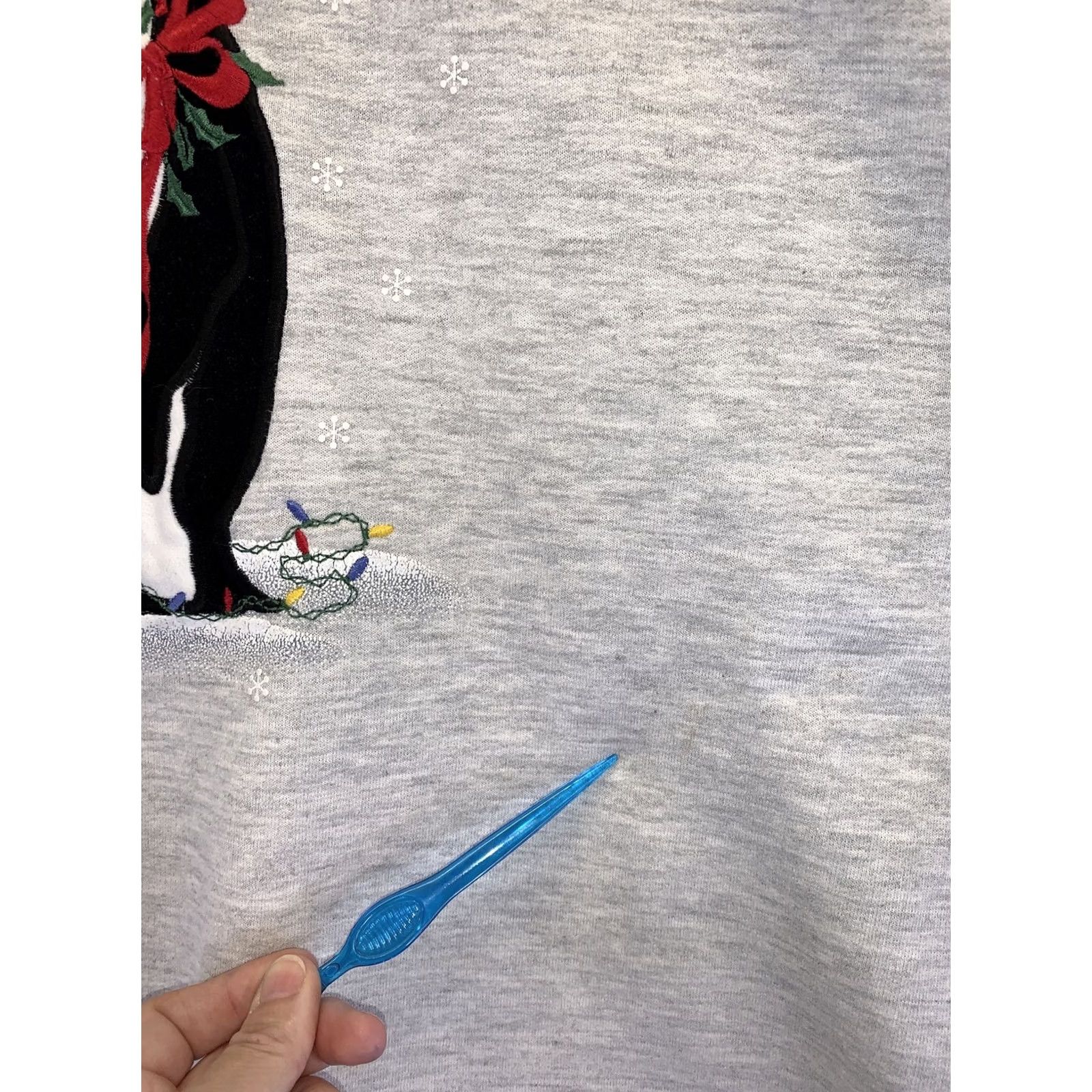 Endless VINTAGE 1990s Endless Designs USA Grandma Sweatshirt Penguins Christmas Size L Womens Large-7827 Size L / US 10 / IT 46 - 6 Thumbnail