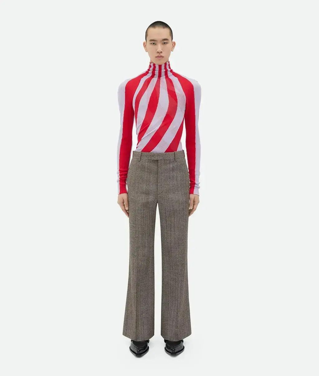 Bottega Veneta o1loc1c0825 757617 Light Cotton Twisted Turtleneck Sweater Size US XL / EU 56 / 4 - 1 Thumbnail