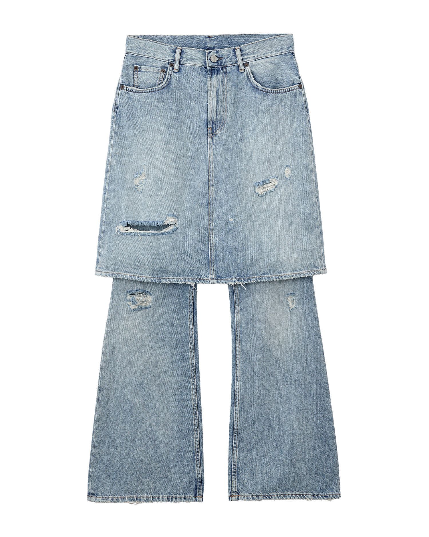 Acne Studios Acne Studios Skirt Pants Spliced Jeans Size 36" / US 14 / IT 50 - 1 Thumbnail