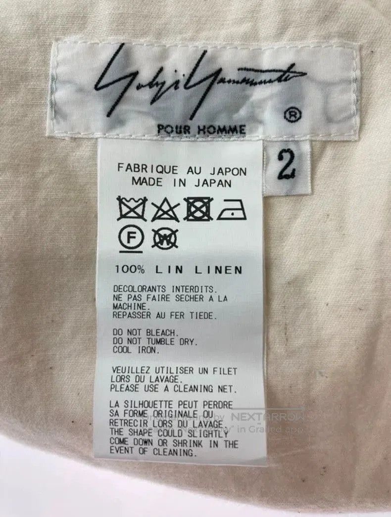 Yohji Yamamoto Yohji Yamamoto White Linen Shorts Size US 27 - 3 Thumbnail