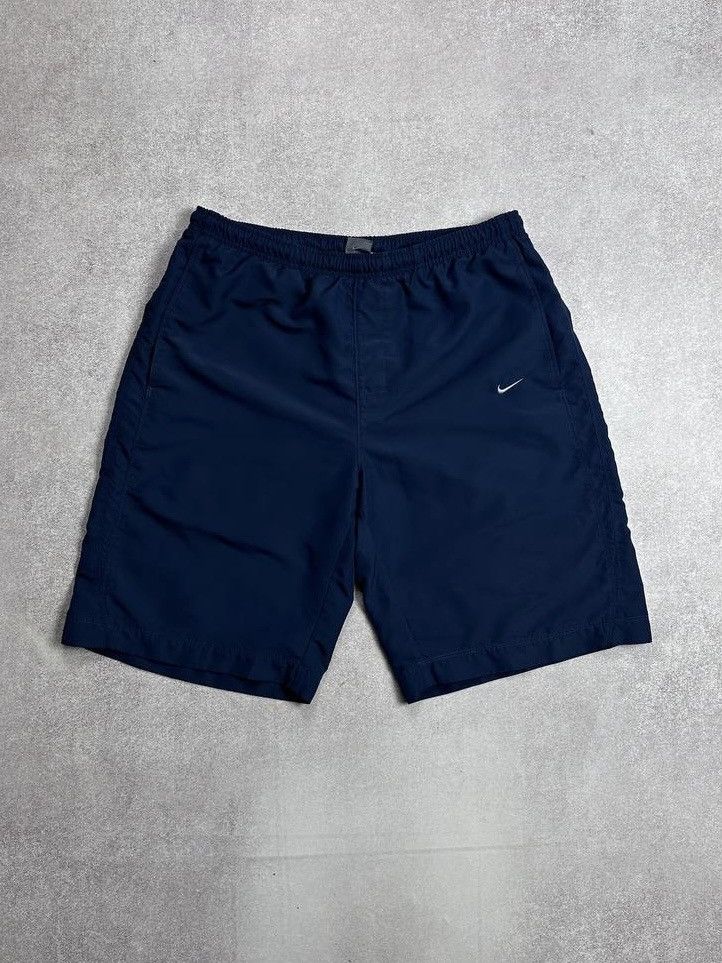Nike Vintage Nike Swoosh Nylon Running Shorts L Size US 34 / EU 50 - 1 Thumbnail