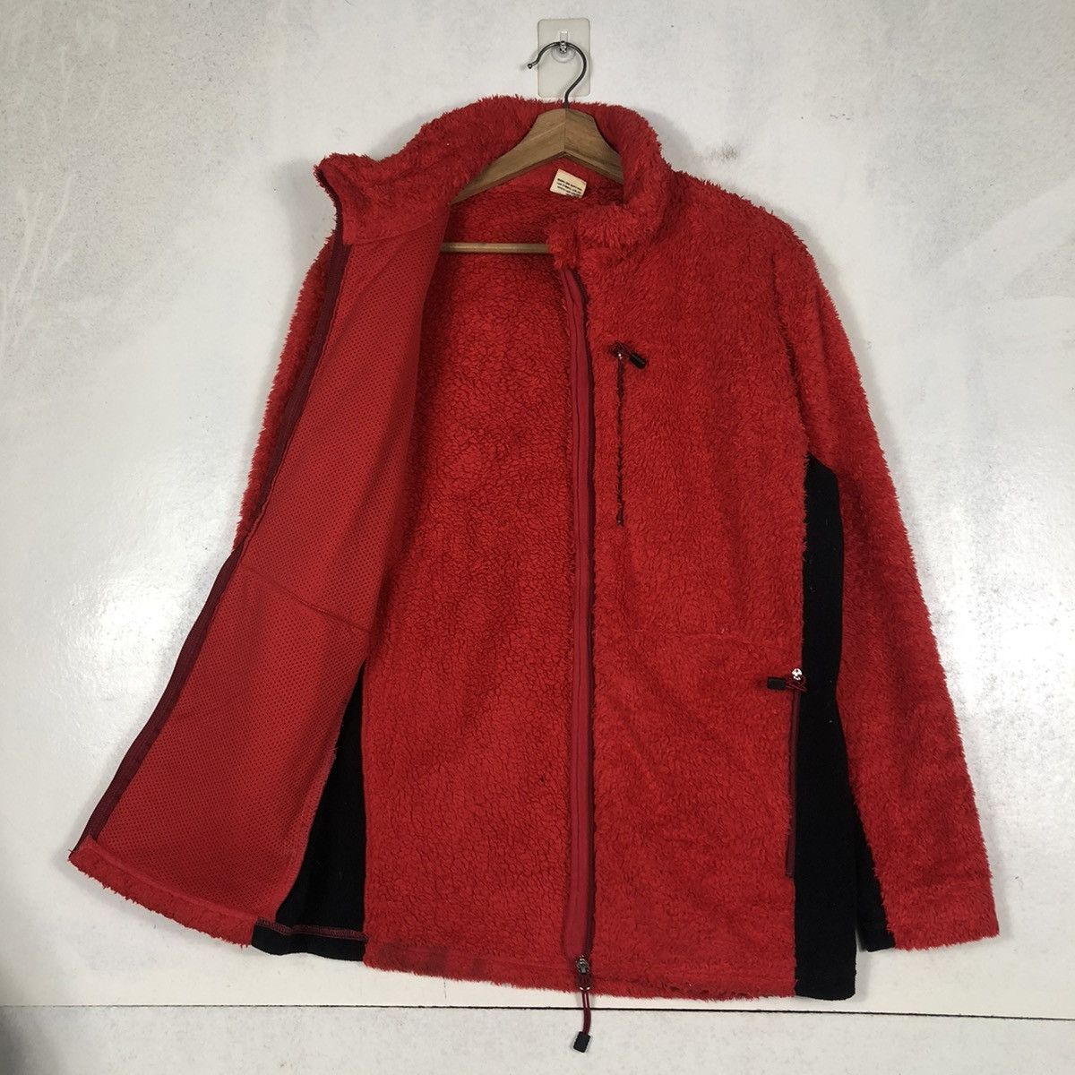 Japanese Brand 📌VINTAGE ZIPPER FLEECE JACKET EDWIN RARE RICH RED Size US XL / EU 56 / 4 - 12 Thumbnail