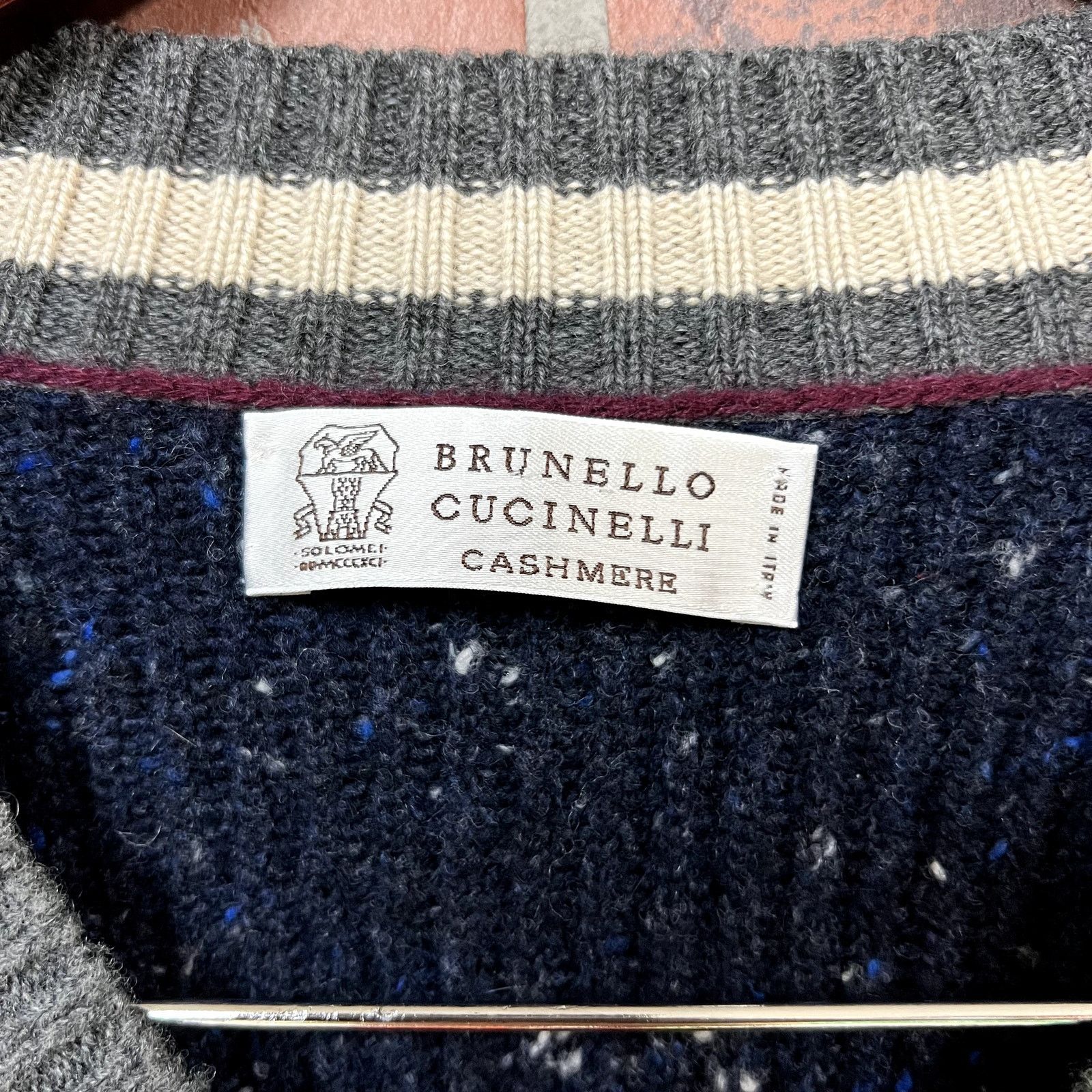 Brunello Cucinelli Brunello Cucinelli Cashmere Knit Sweater Size US L / EU 52-54 / 3 - 3 Thumbnail