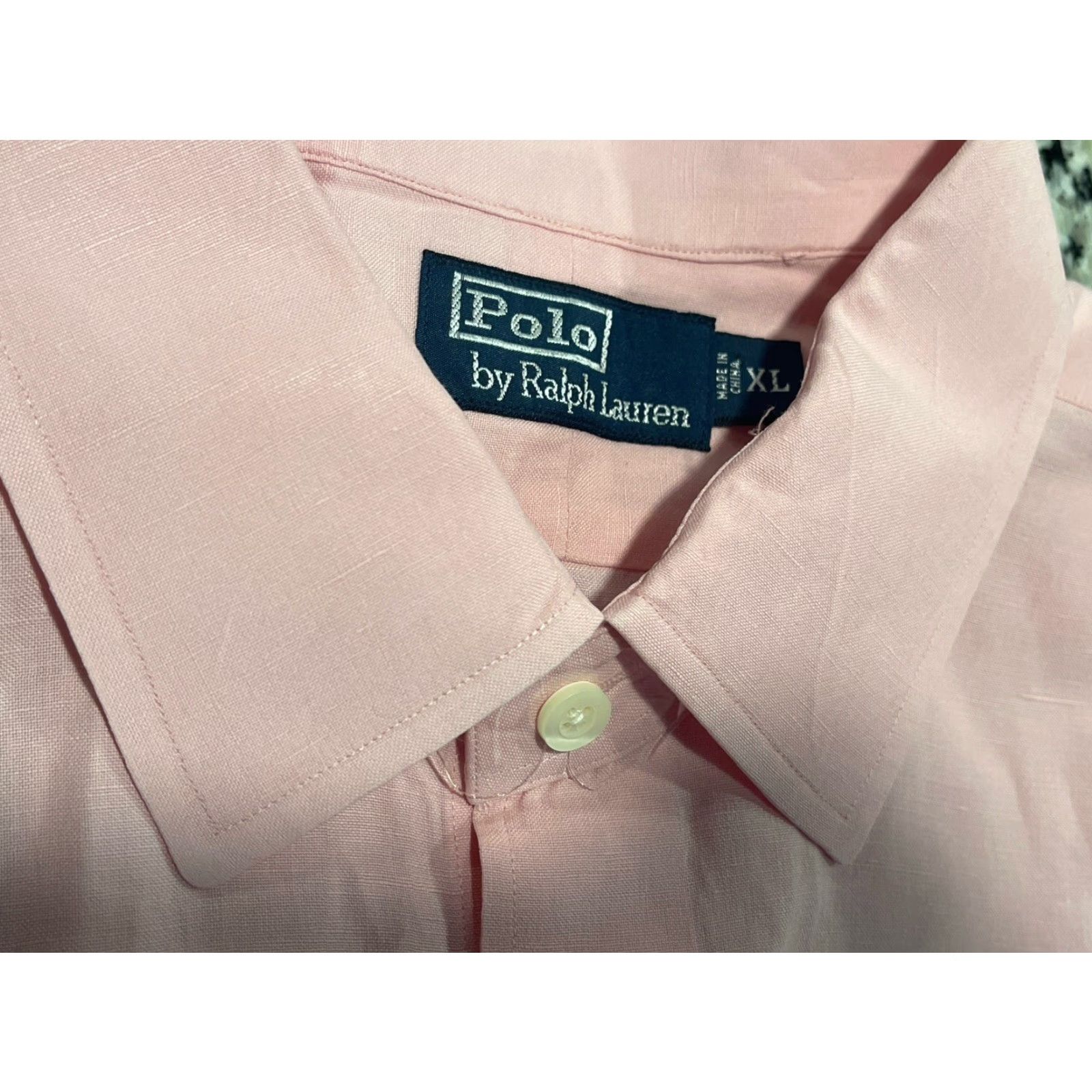 Polo Ralph Lauren VINTAGE Polo Ralph Lauren Silk Linen Shirt Men XL Pink Button-Up Casual Shirt 90s Beach Preppy Aloha Club Embroidered Lightweight All Seasons Size US XL / EU 56 / 4 - 4 Thumbnail