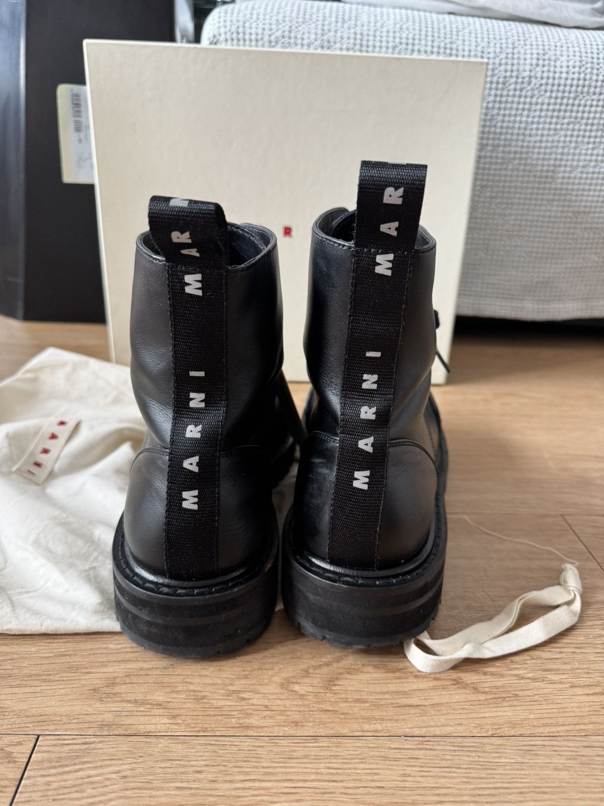 Marni Marni Leather Combat Boots Size 43 Size US 10 / EU 43 - 8 Thumbnail