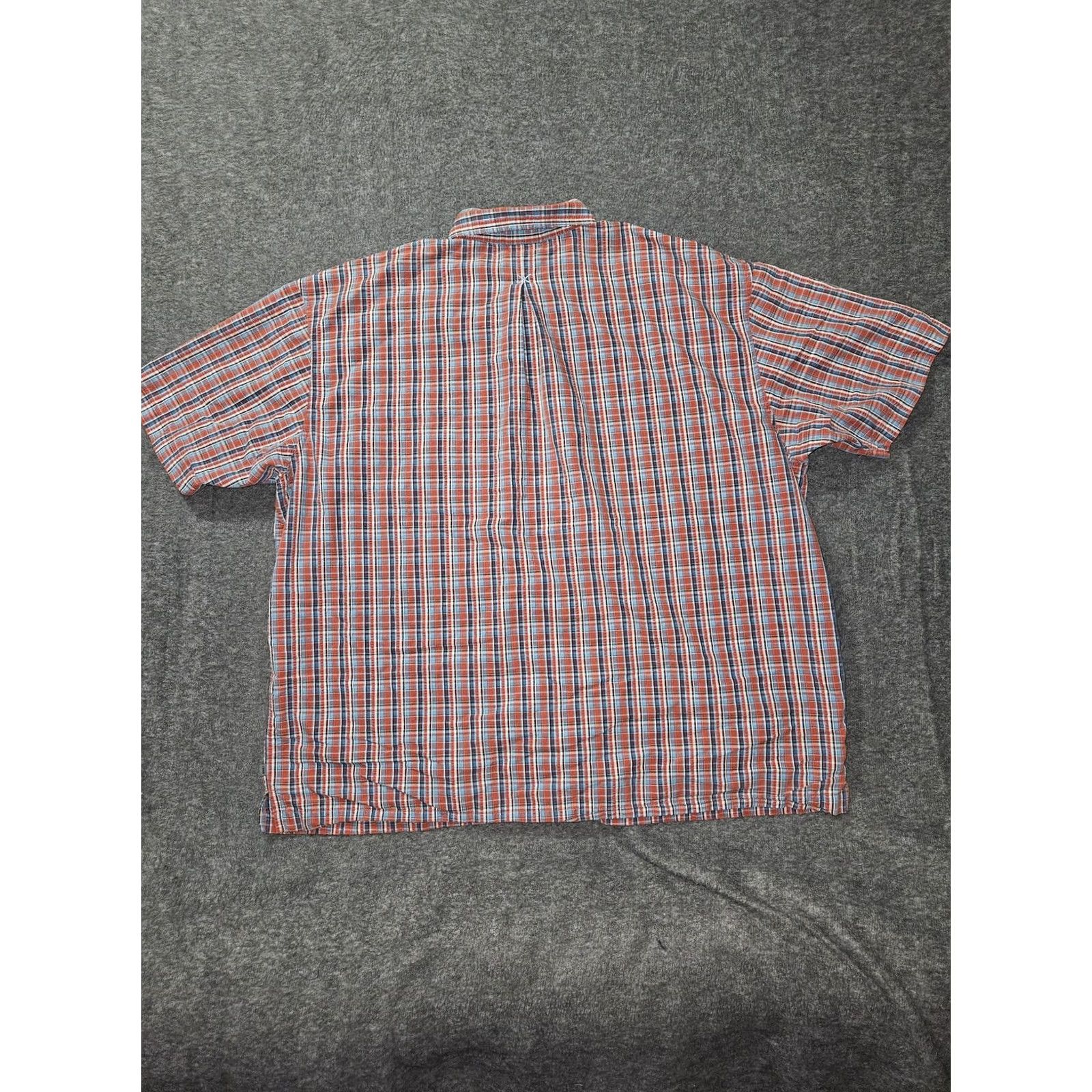 Vintage REI Shirt Mens 2XL Plaid Button Up Short Sleeve Outdoor Red Blue Pocket Hiking Size US XXL / EU 58 / 5 - 6 Thumbnail
