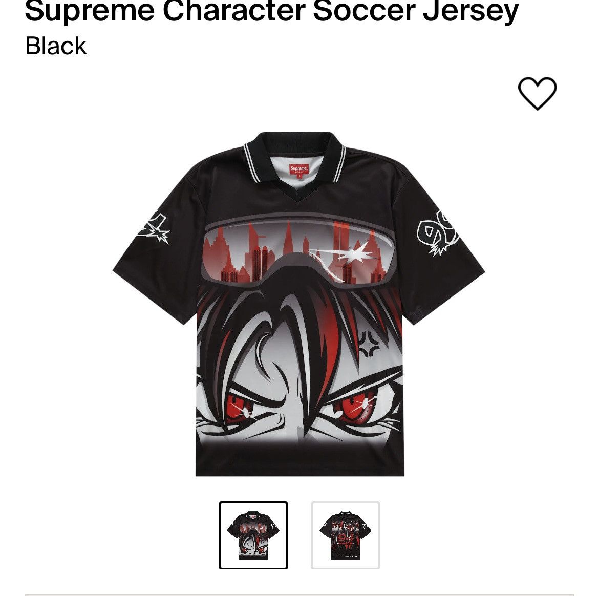 Supreme supreme character soccer jersey | Grailed