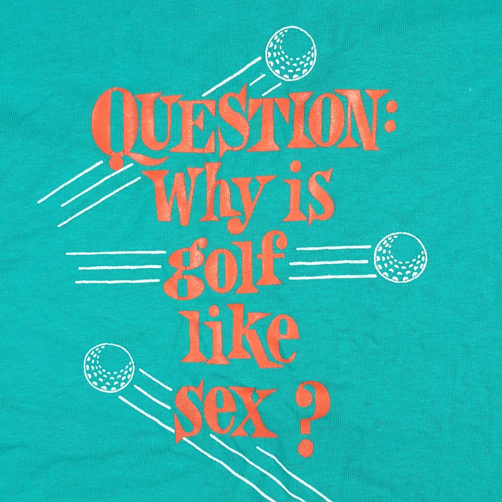 Delta VINTAGE Delta T-Shirt Mens 90s Funny Golf Sex Embroidered Logo Blue Cotton Short Sleeve Crew Neck M Prime Retro Y2K 2000s Size US M / EU 48-50 / 2 - 3 Thumbnail