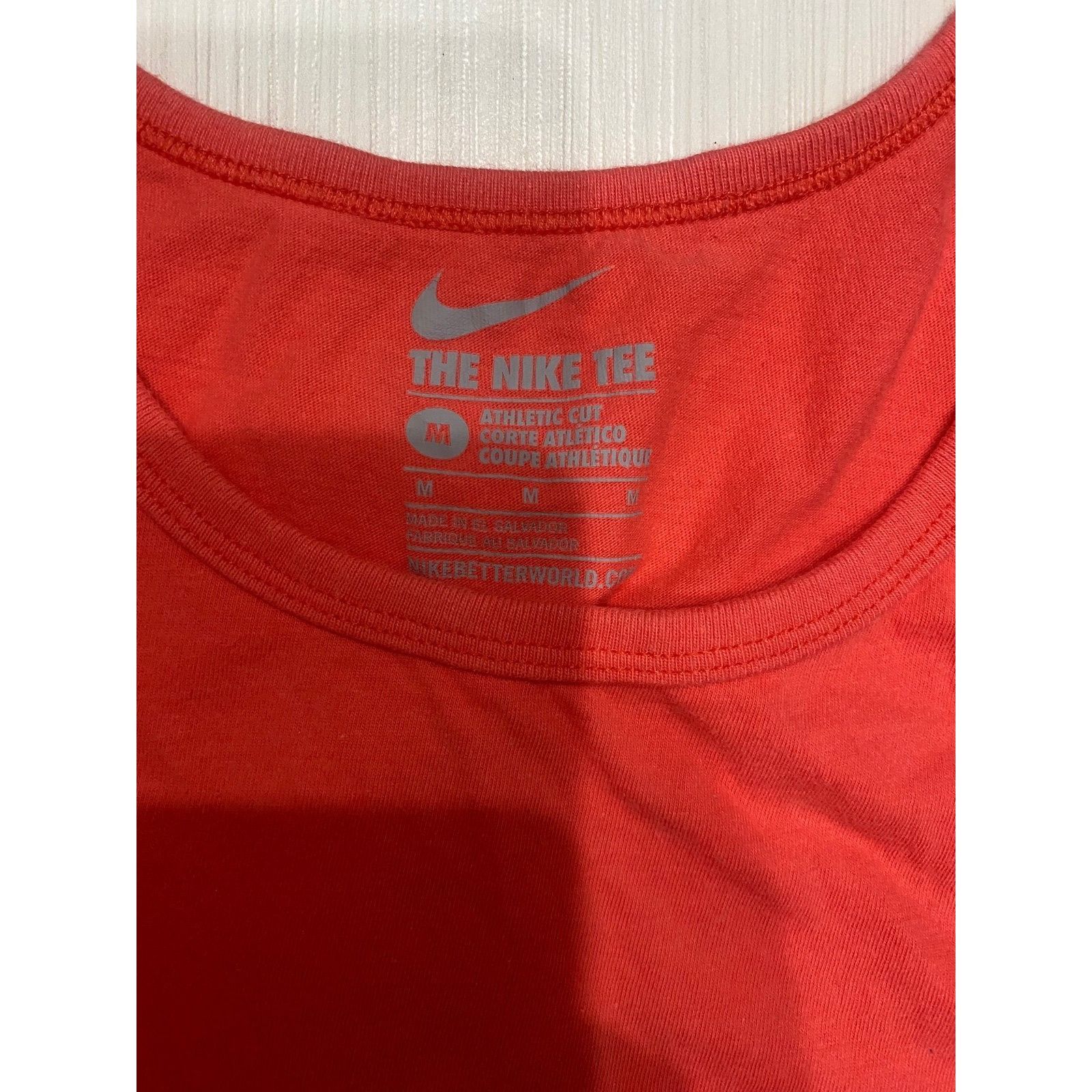 Nike Womens sz Medium Pink and Blue Swoosh The Nike Tee Just Do I Size M / US 6-8 / IT 42-44 - 2 Thumbnail