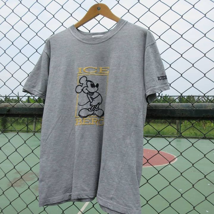 Iceberg Vintage Iceberg Histroy Mickey T Shirt Size L Grey Colour Size US XL / EU 56 / 4 - 5 Thumbnail