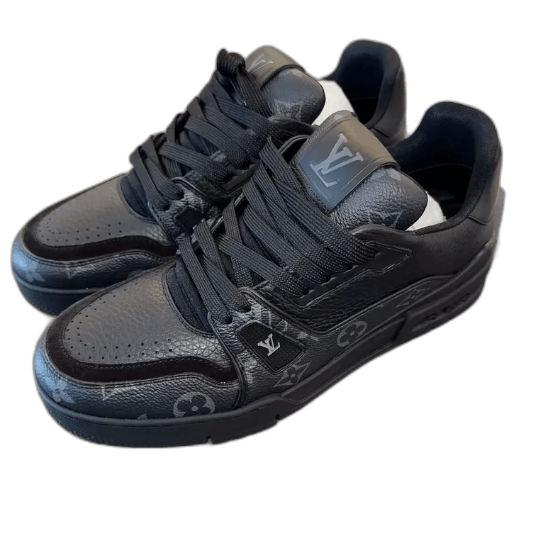 Louis Vuitton Louis Vuitton Black Trainer Size 41-2507 Size US 8 / EU 41 - 1 Thumbnail