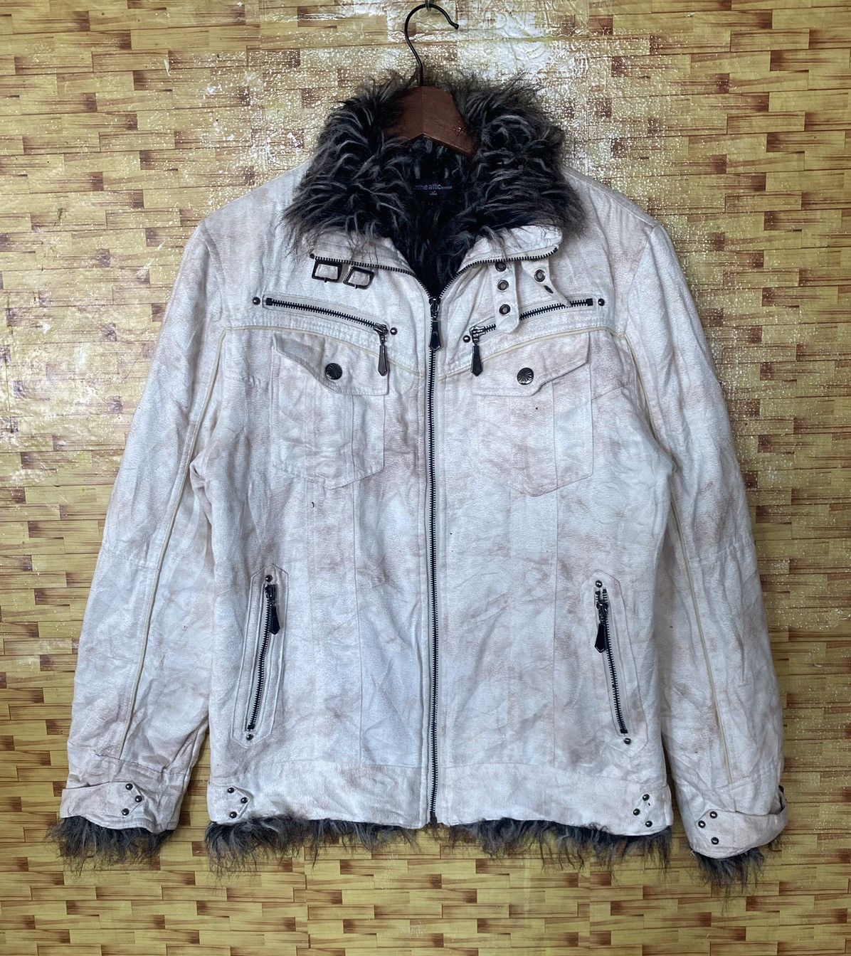 image of In The Attic x Mink Fur Coat Best Offerinthe Attic Homme Fur Jacket in White, Men's (Size Large)