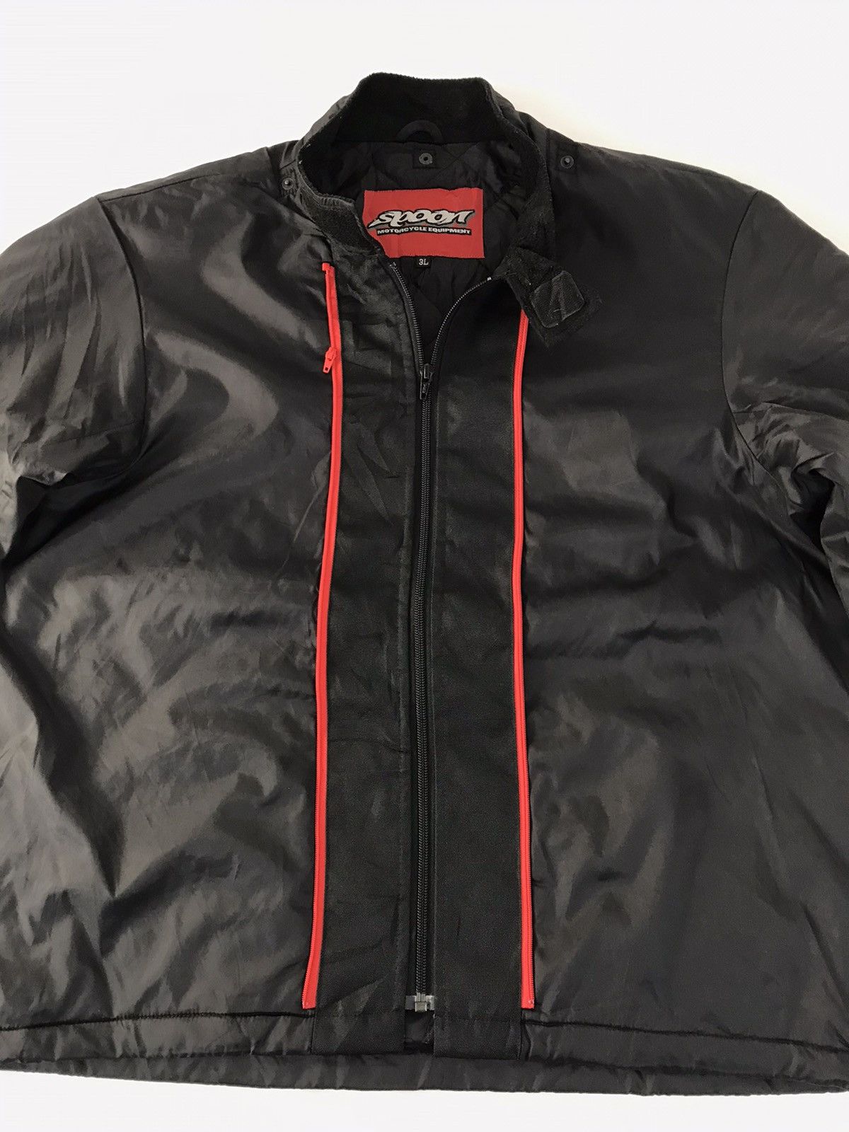 Japanese Brand Spoon Motocycle Quilted Jacket Zip Up Big Front Pocket Style Size US XL / EU 56 / 4 - 3 Thumbnail