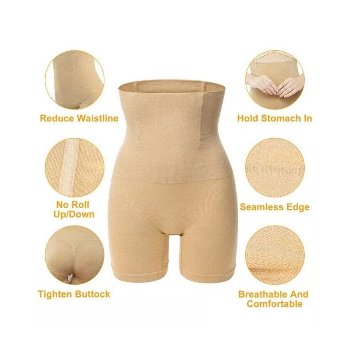 Unknown London Shapermint-Empetua high waisted nude shaping shorts XXXL Size ONE SIZE - 3 Thumbnail
