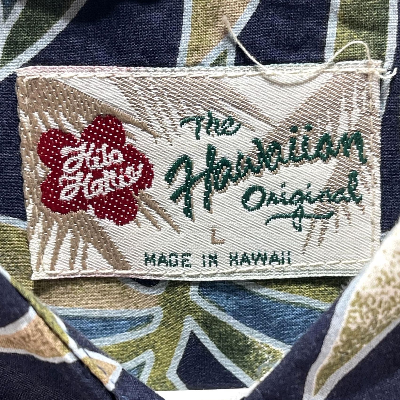 Hilo Hattie Hilo Hattie Hawaiian Shirt Mens Large Blue Green Leaf Print - Cotton - Button-Up Size US L / EU 52-54 / 3 - 4 Thumbnail