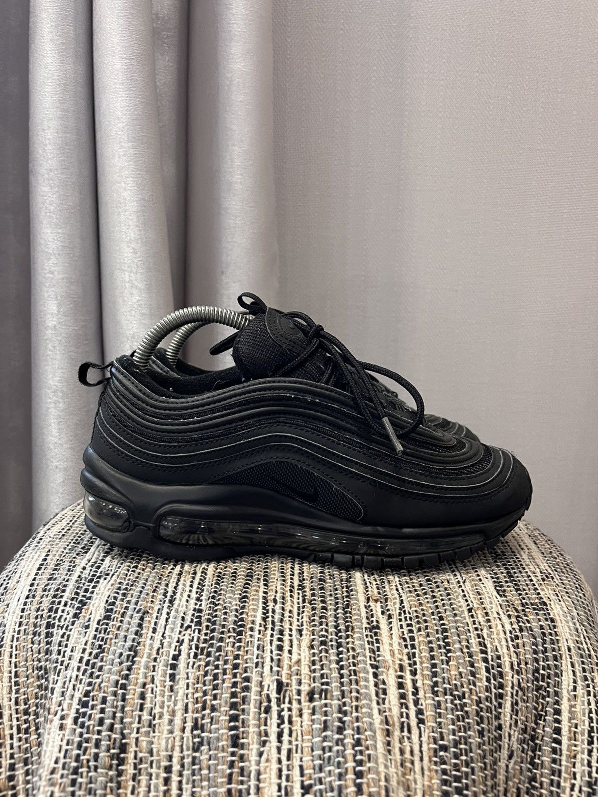 Nike Nike Air Max 97 Black sneakers swoosh minimalistic Size US 8 / IT 38 - 2 Thumbnail