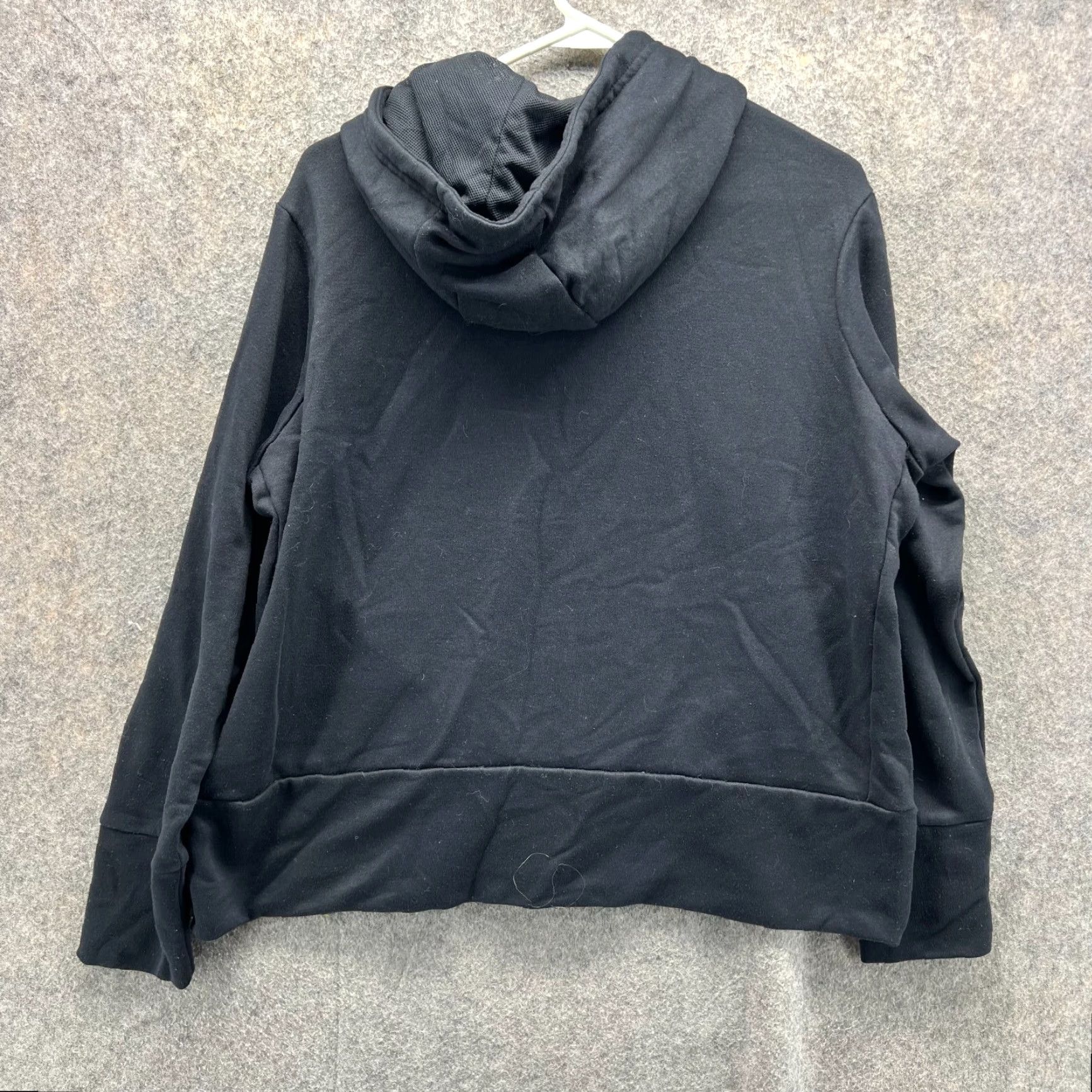 Nike VINTAGE Nike Sweater Women XL Black Center Swoosh Pullover Hoodie Dri Fit Sportswear Size XL / US 12-14 / IT 48-50 - 2 Thumbnail