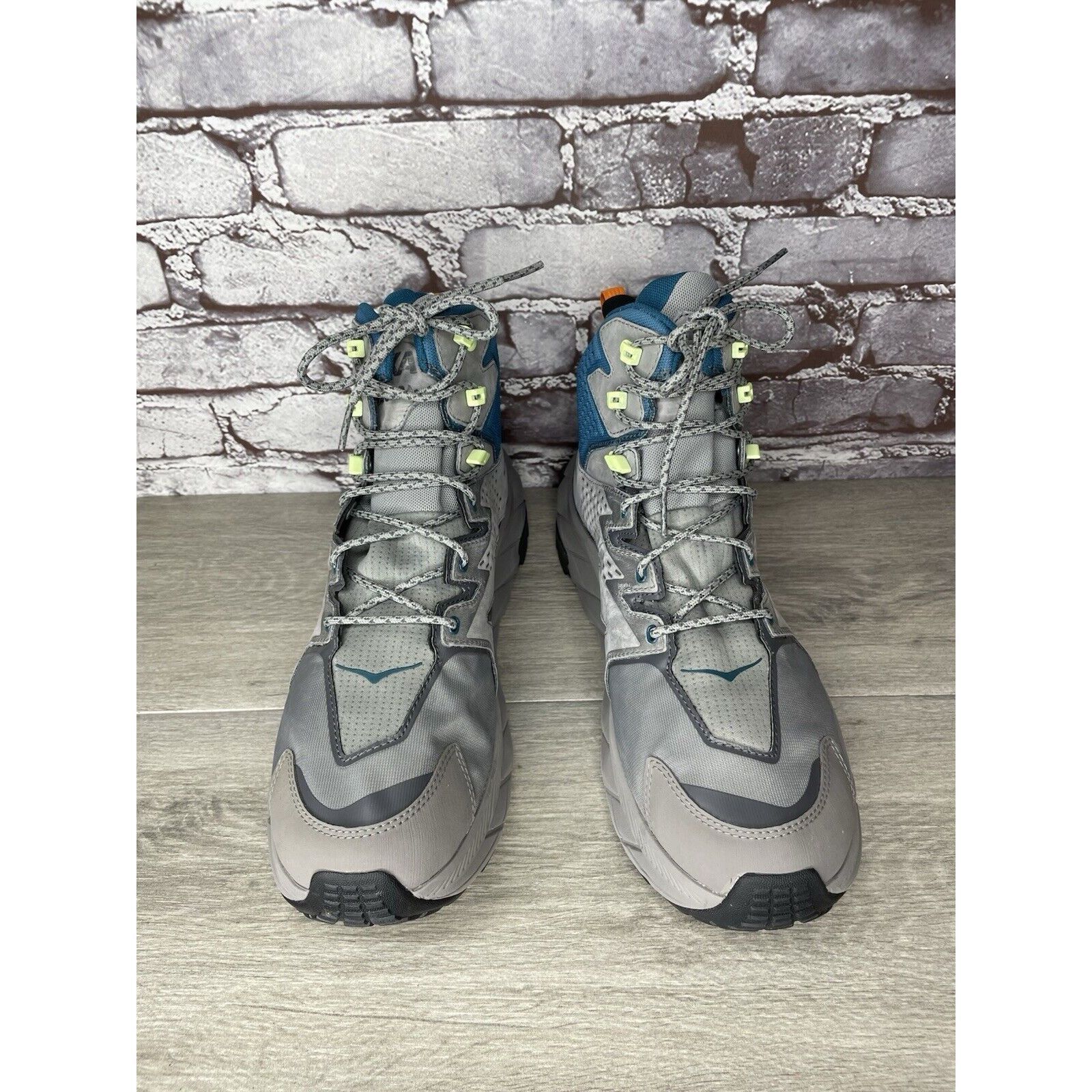 Hoka Hoka One One Anacapa Mid GTX Gray Blue Hiking Boots 1122018- Size US 11 / EU 44 - 3 Thumbnail