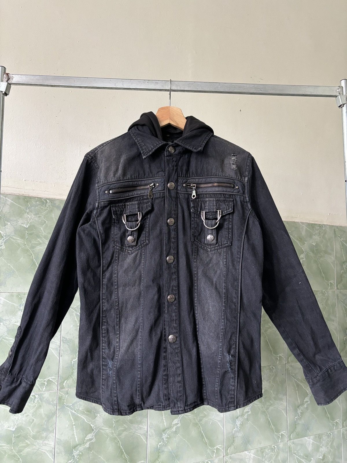 In The Attic In The Attic Homme Punk Bondage Denim Jacket Size US L / EU 52-54 / 3 - 2 Thumbnail