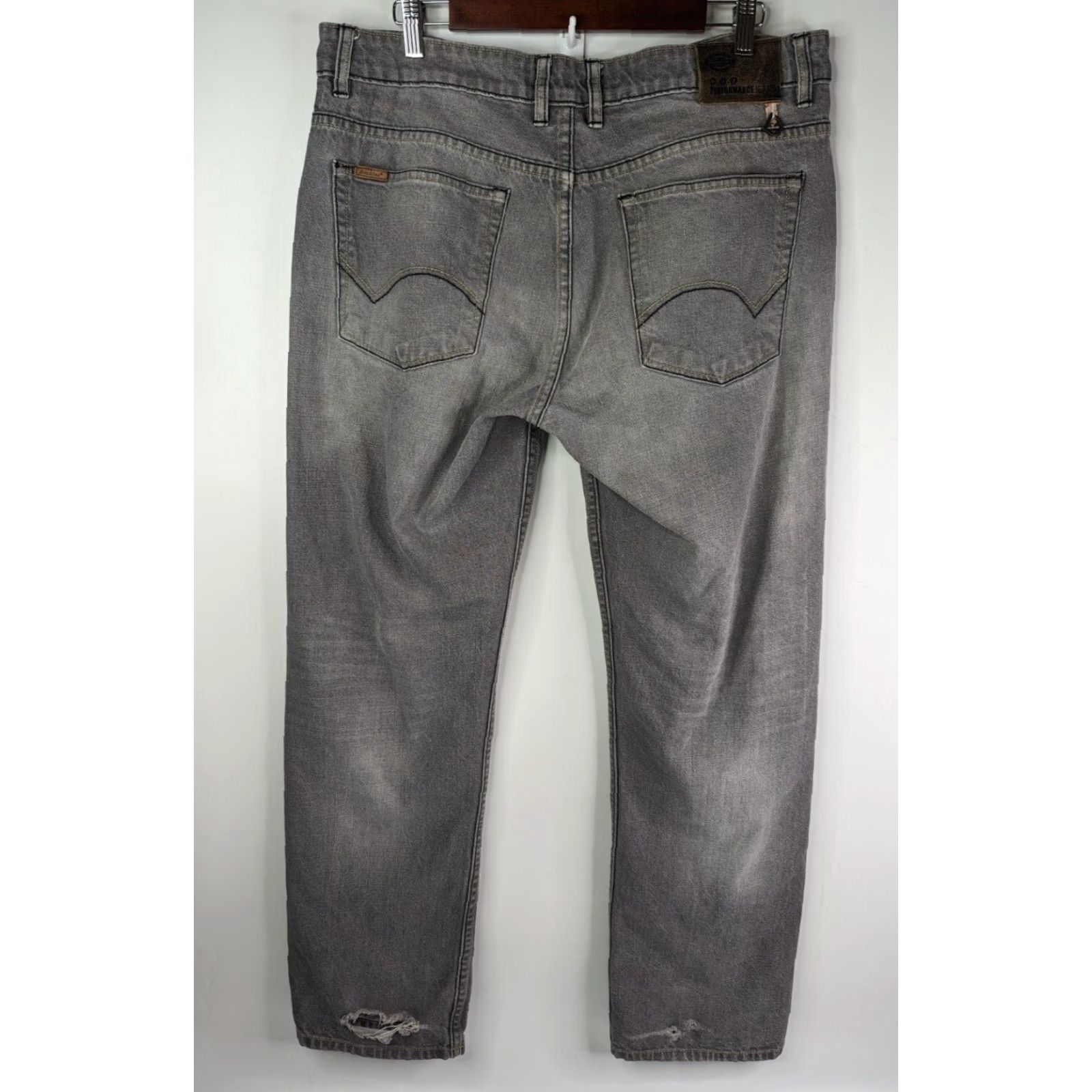 Dickies Dickies Jeans Straight Gray Mens Size 36 5-Pocket Denim Cotton Belt Loops Logo Distressed? No Distressed: No Size US 36 / EU 52 - 5 Thumbnail
