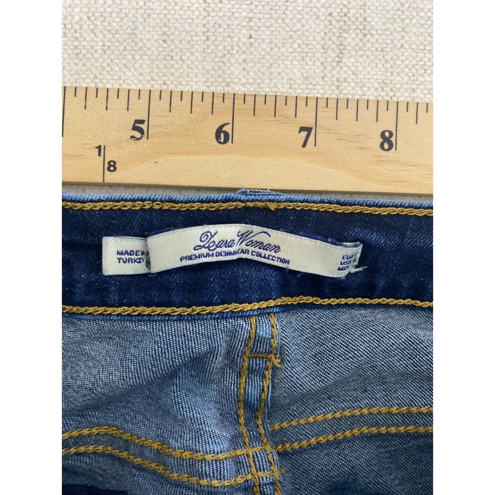 Other Leara Woman Jeans Womens Size 4 Blue Denim Stretch Skinny Size 27" / US 4 / IT 40 - 8 Thumbnail