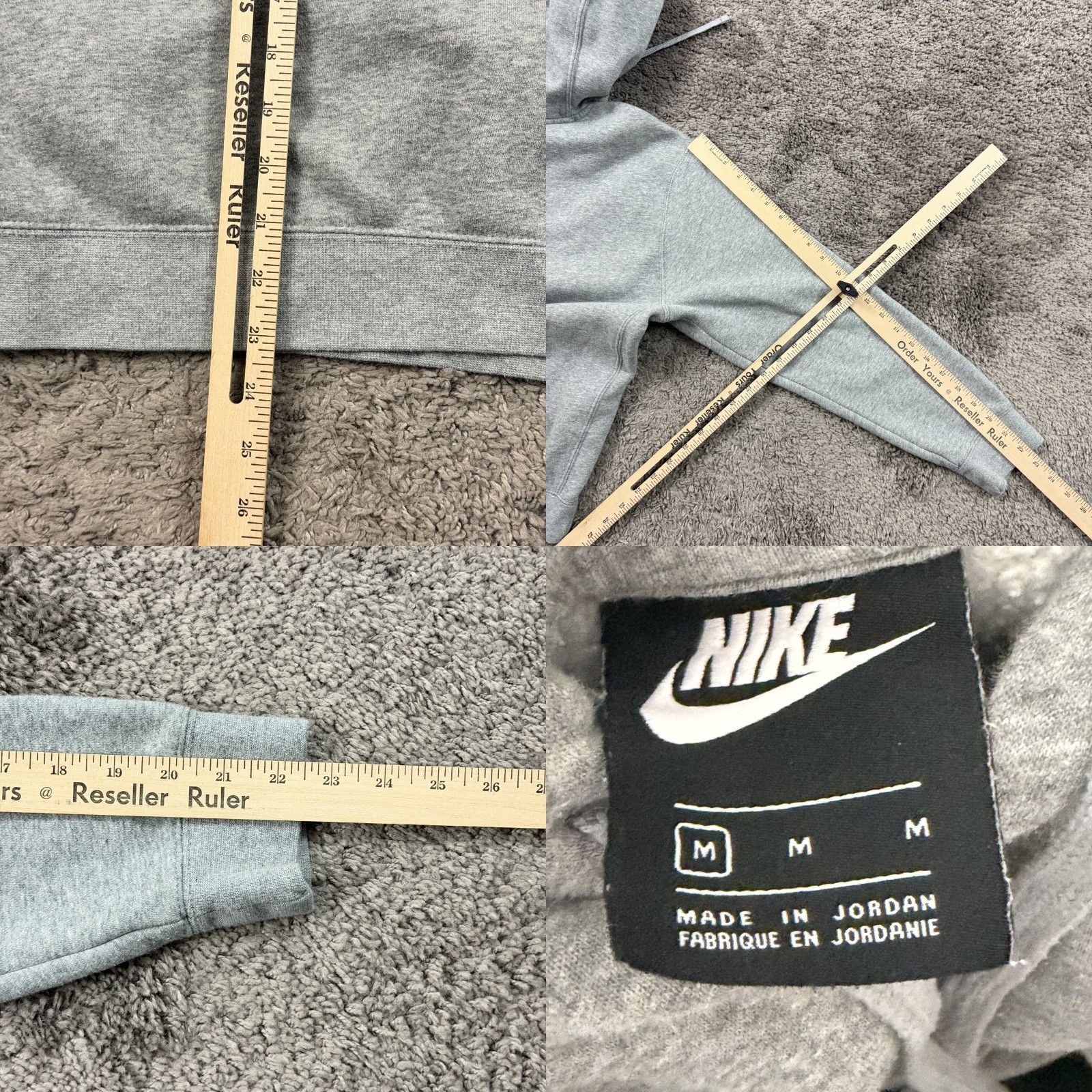 Nike Nike Hoodie Mens M Gray Pullover Sweatshirt with Pockets Hooded Drawstring, Fleece, Nike Sportswear, Regular Fit, 90s Sports Theme Size US M / EU 48-50 / 2 - 8 Thumbnail