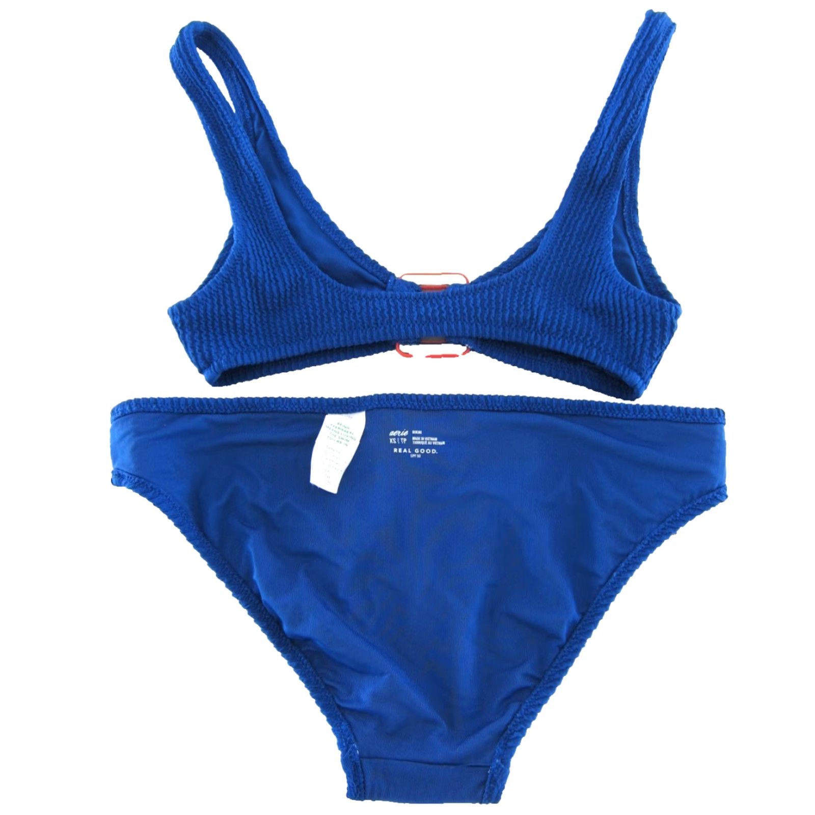 American Eagle Outfitters American Eagle Outfitters Blue Pink Two Piece Swimsuit Bikini Top XXS Bottom XS Size XXS / US 00 / IT 34 - 5 Thumbnail