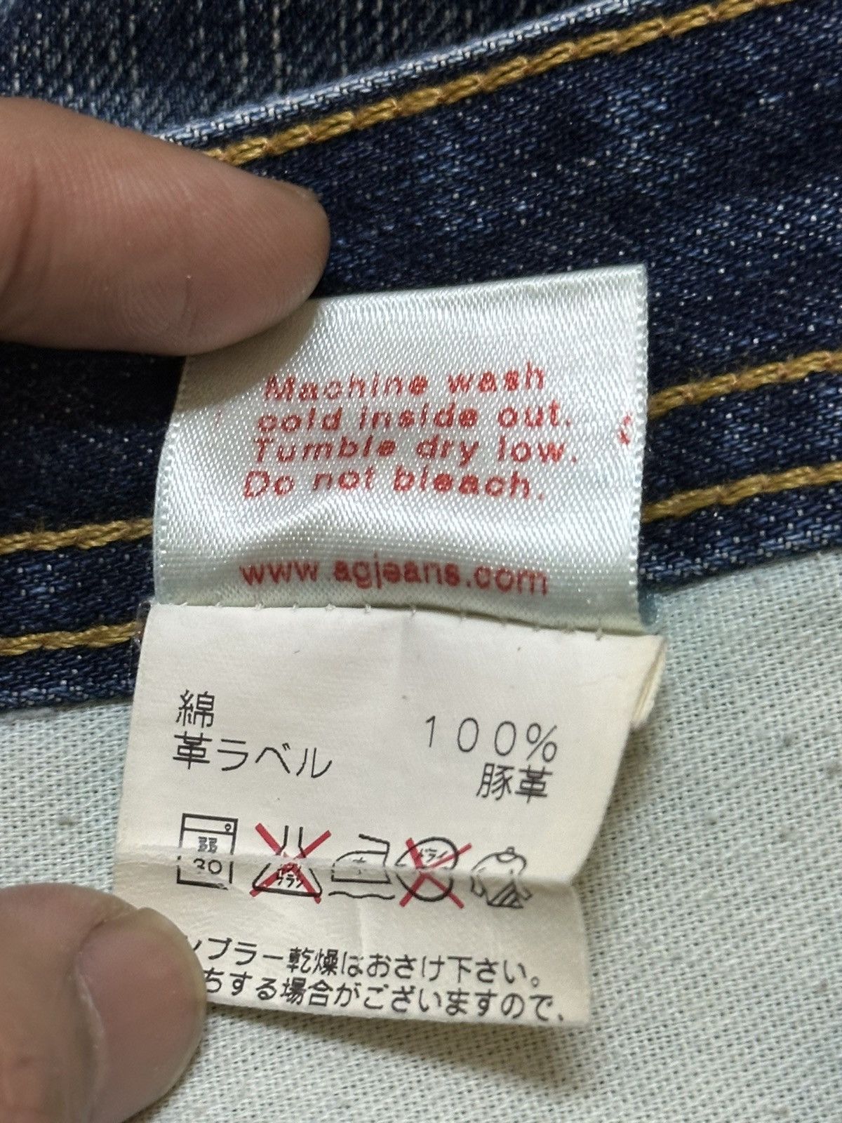 Vintage Adriano Goldschmied Blue Faded Wash Style Jeans