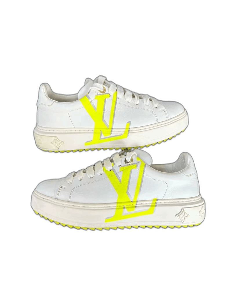 Louis Vuitton LV Louis Vuitton Logo Platform Sneakers Size 36-2506 Size US 6 / EU 39 - 1 Thumbnail