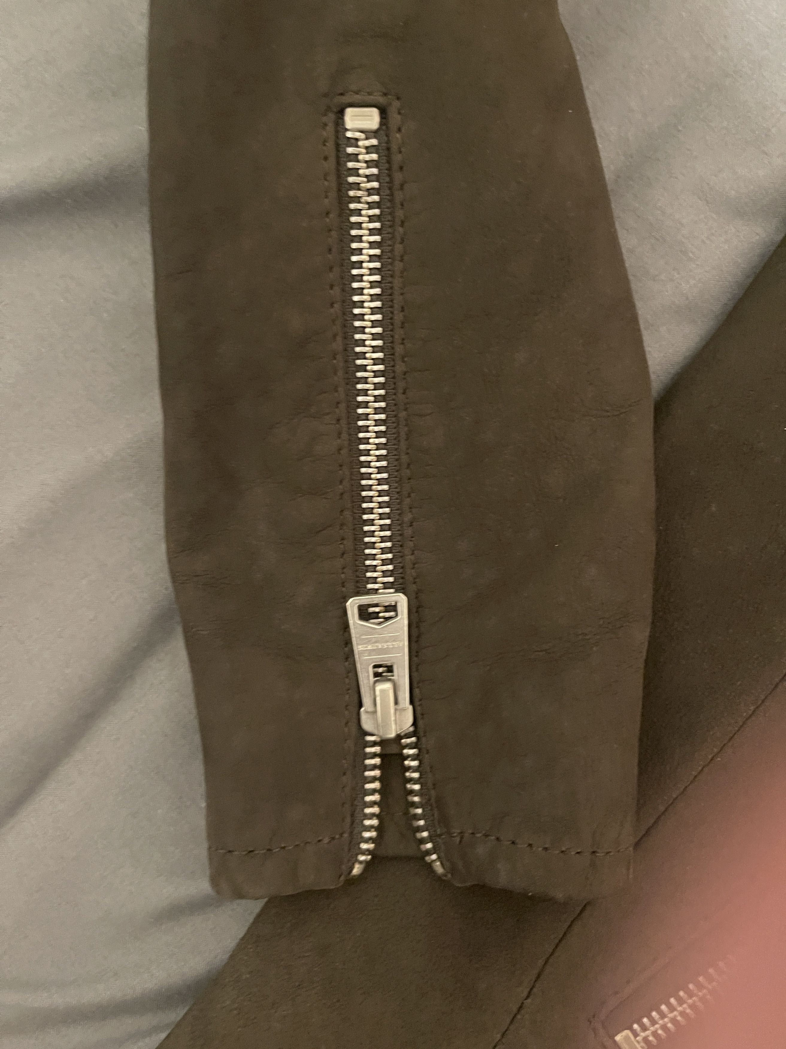 Allsaints All Saints Cora Suede Leather jacket XS olive NWT MSRP $600 Size US XS / EU 42 / 0 - 3 Thumbnail