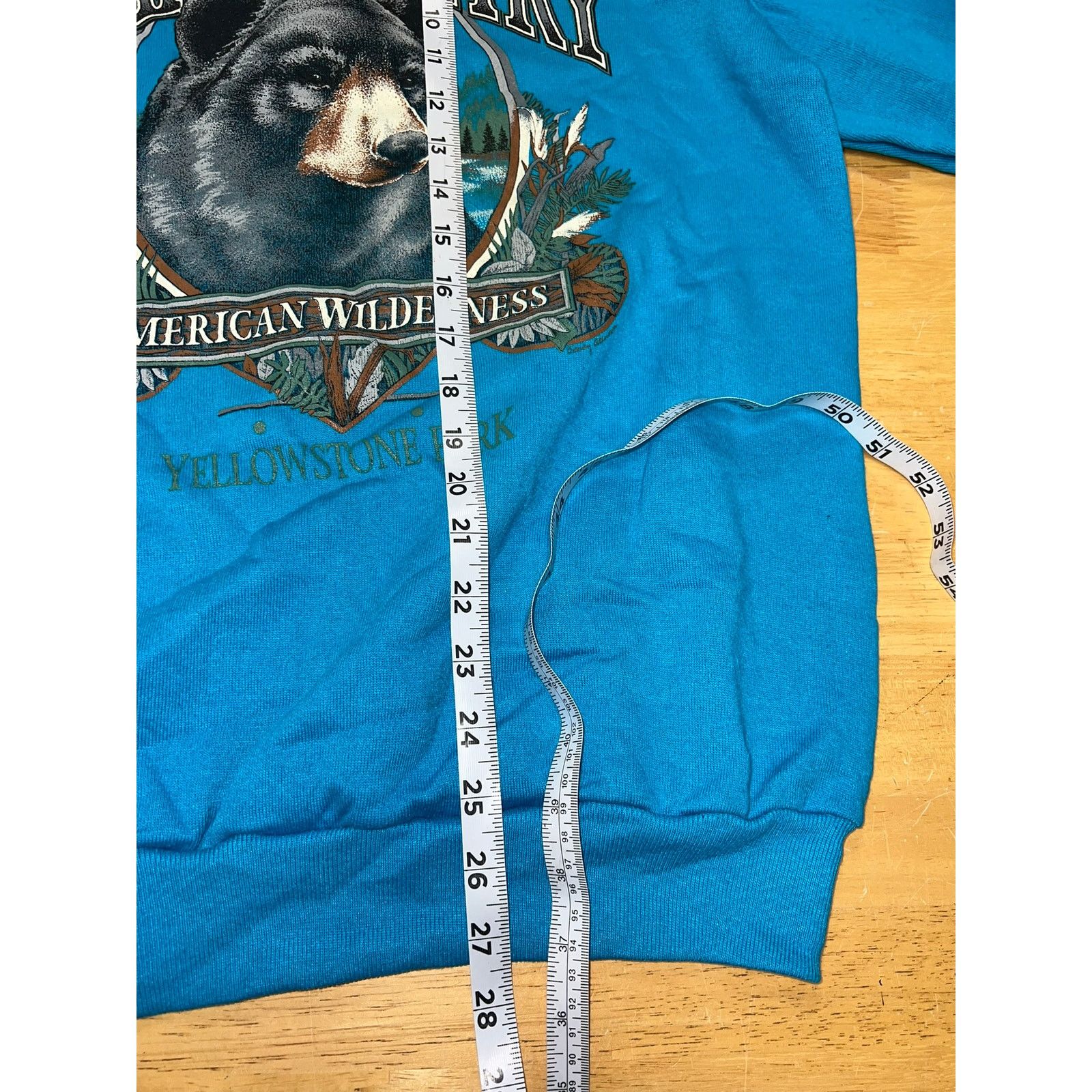 Jerzees Vintage Bear Sweatshirt Yellowstone Park Animal crewneck L Size US L / EU 52-54 / 3 - 10 Thumbnail