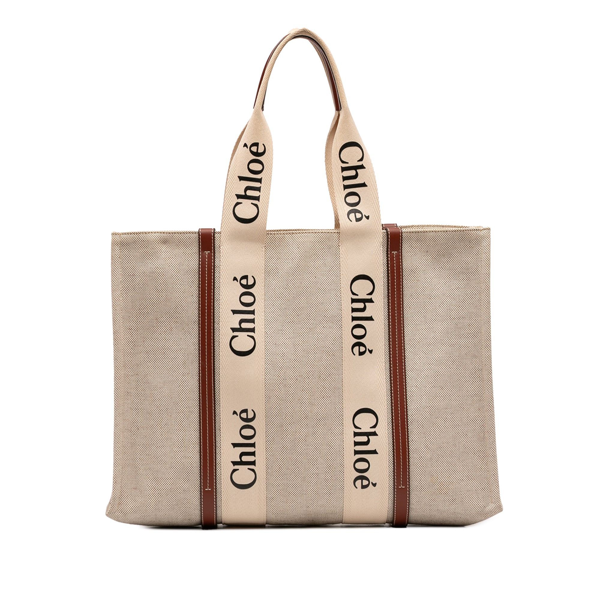 Chloe Large Canvas Woody Tote Size ONE SIZE - 1 Thumbnail