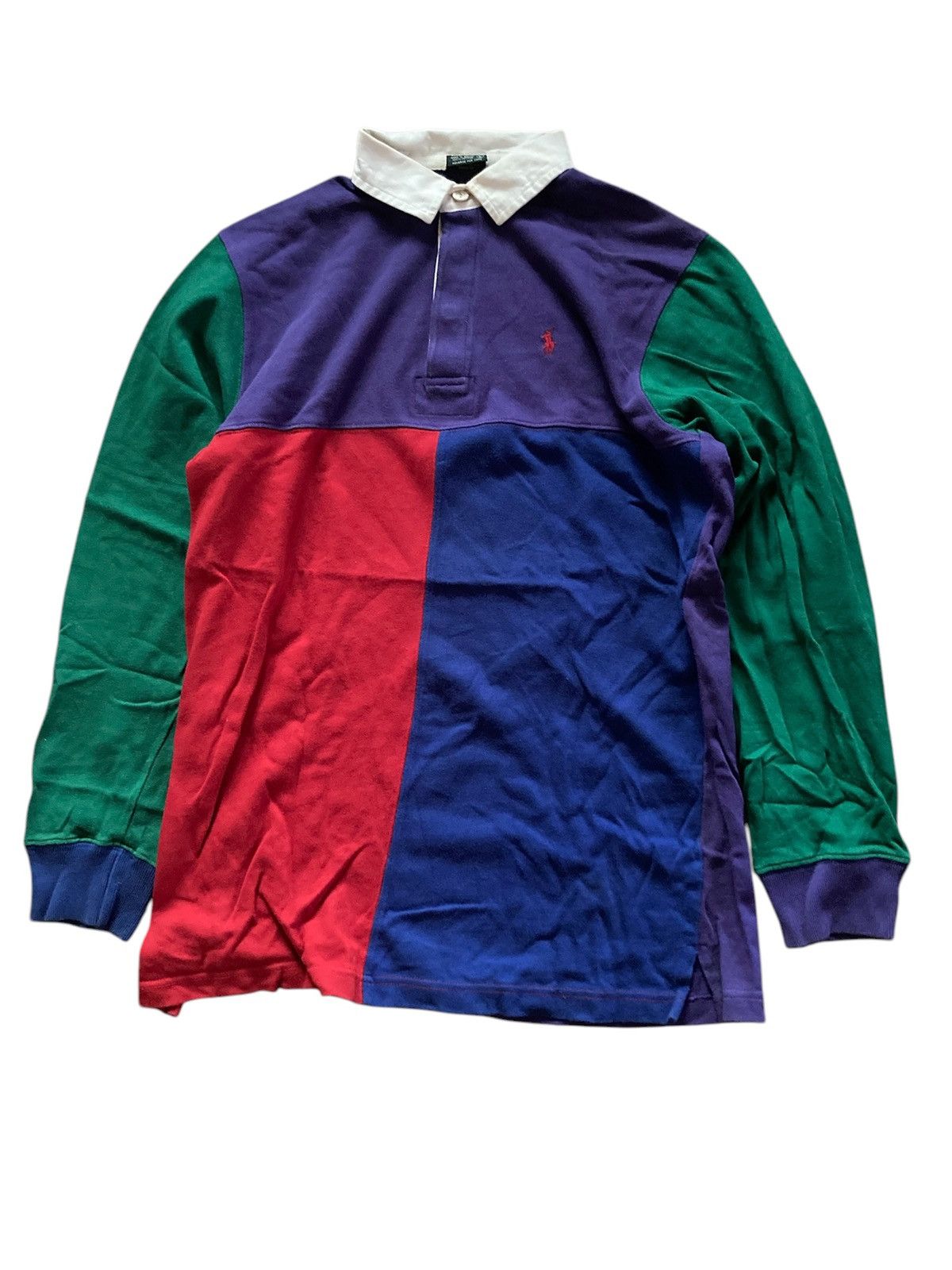 Polo Ralph Lauren Polo Ralph Lauren Ugly Multiple Color Patches Long-sleeve Size US L / EU 52-54 / 3 - 1 Thumbnail