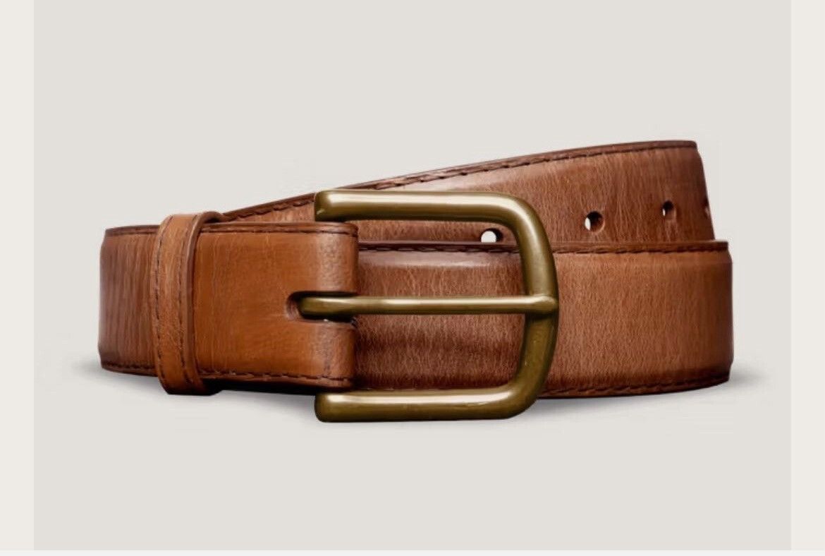 Tecovas New Tecovas Men Brown Genuine Goat Leather Belt Size 36 Size 36 - 1 Thumbnail