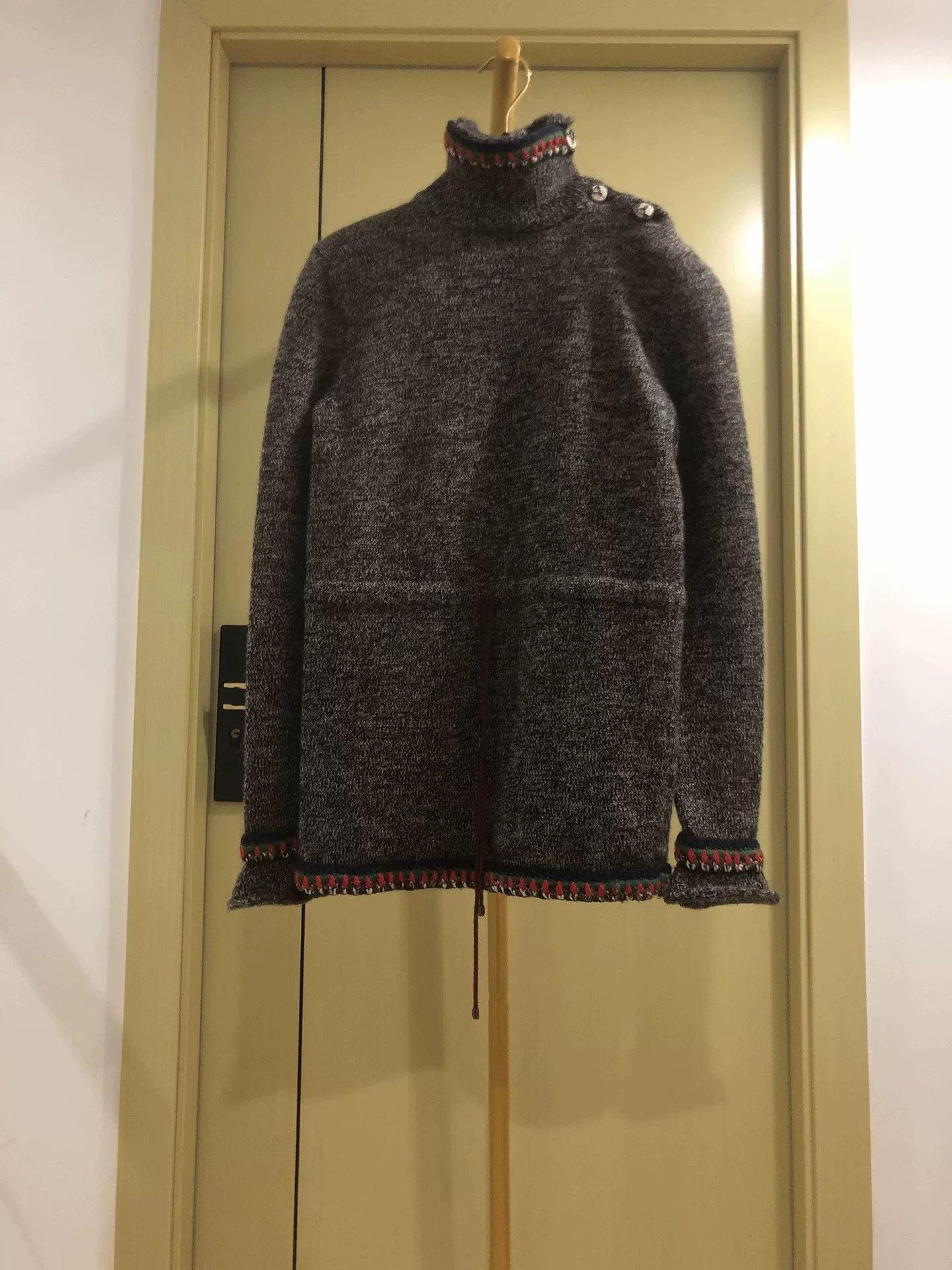 Chanel Chanel Gray Wool Turtleneck Sweater Size S / US 4 / IT 40 - 1 Thumbnail