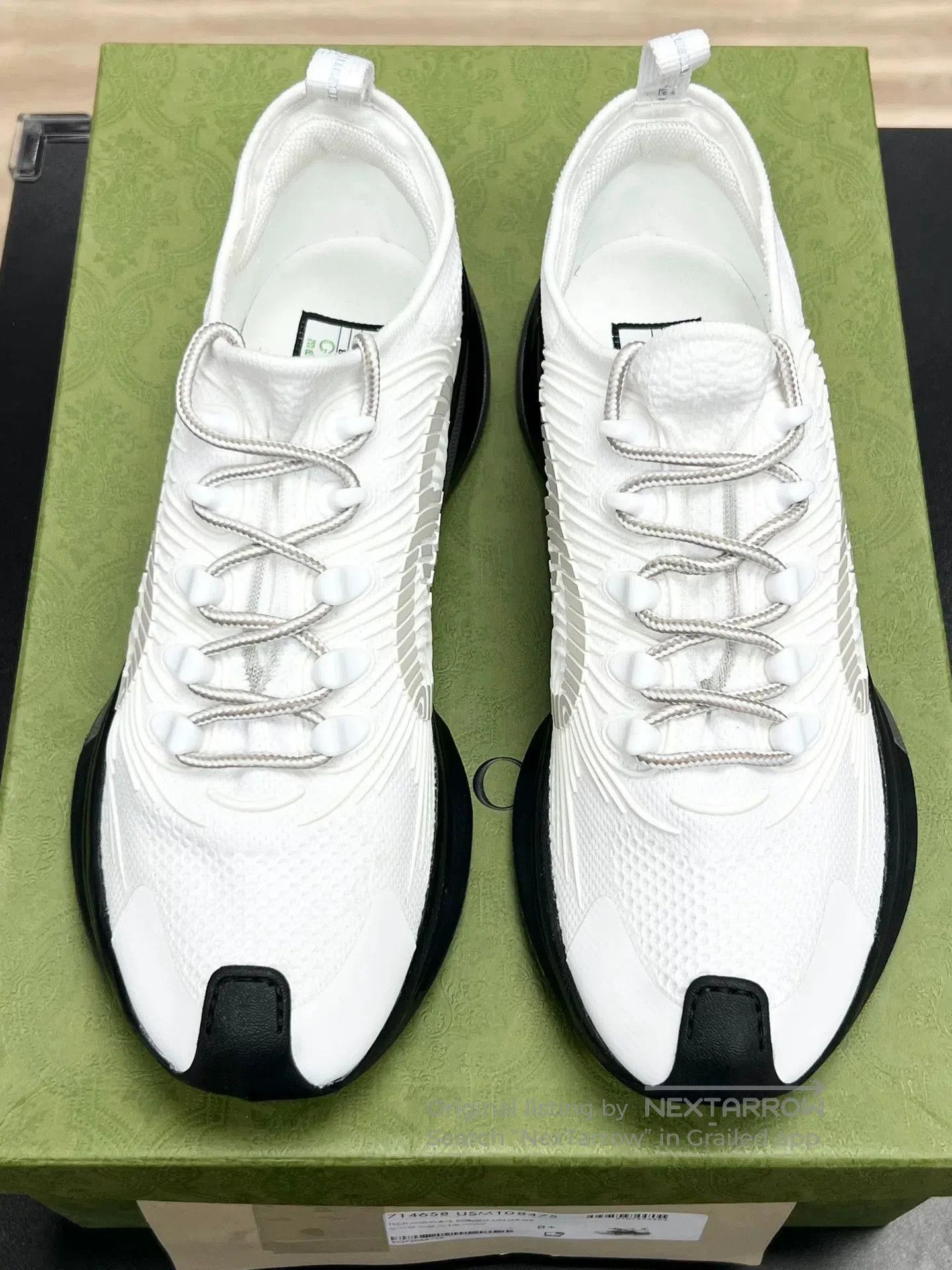 Gucci Gucci Run White Sneakers Size 42.5. Size US 9.5 / EU 42-43 - 3 Thumbnail