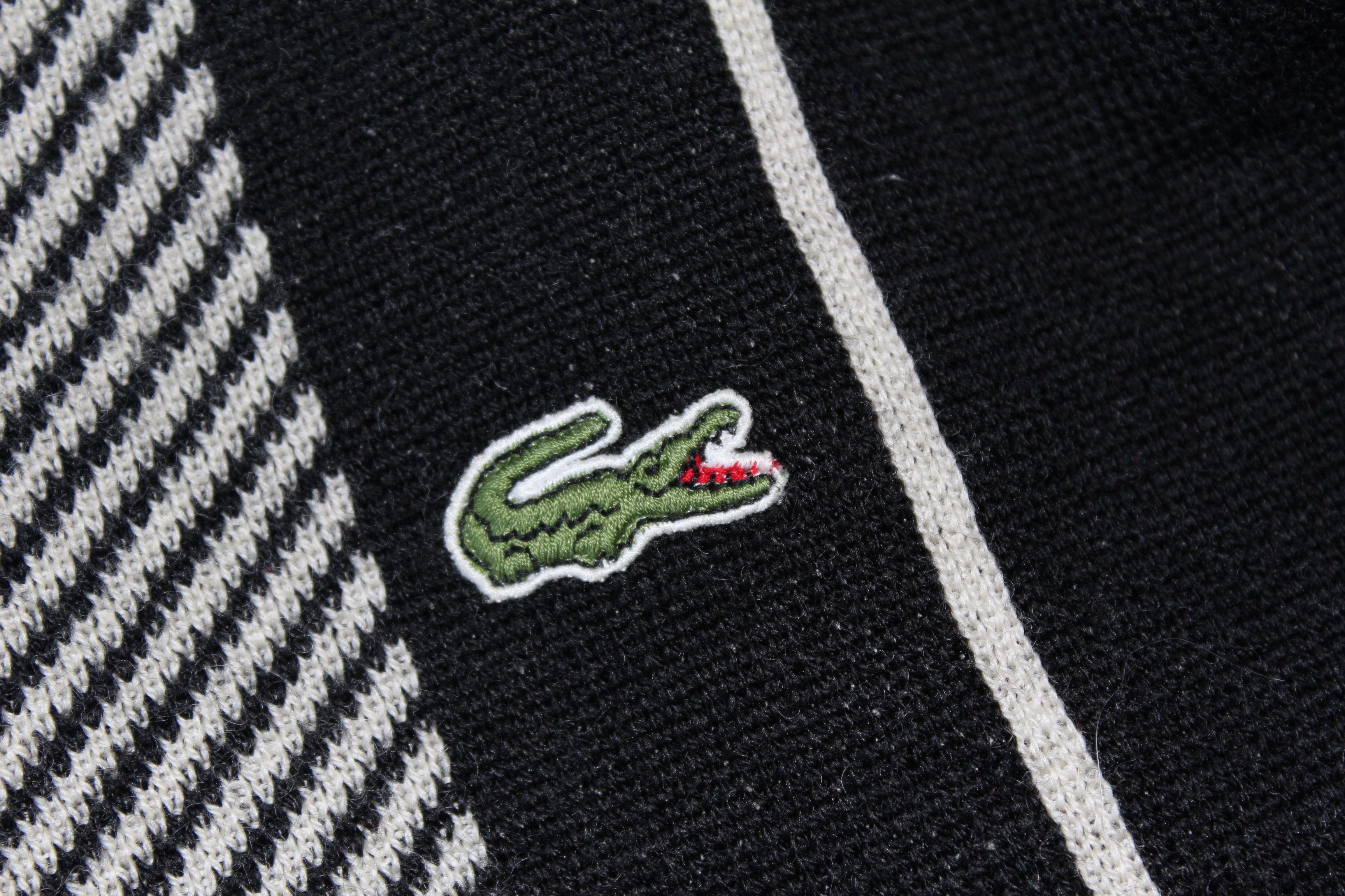 Lacoste LACOSTE Vintage 90's Knitted Cardigan Sweater Size US XXL / EU 58 / 5 - 7 Thumbnail