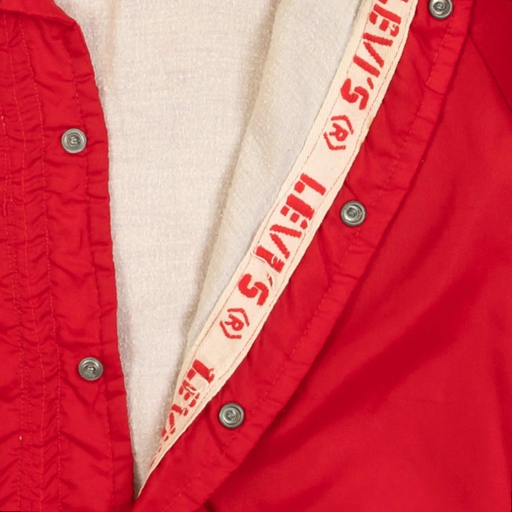 Levi's VINTAGE Levi's Ohatchee Coach Jacket Women's Red 80s X-Small Short Nylon Jacket Size XL / US 12-14 / IT 48-50 - 7 Thumbnail
