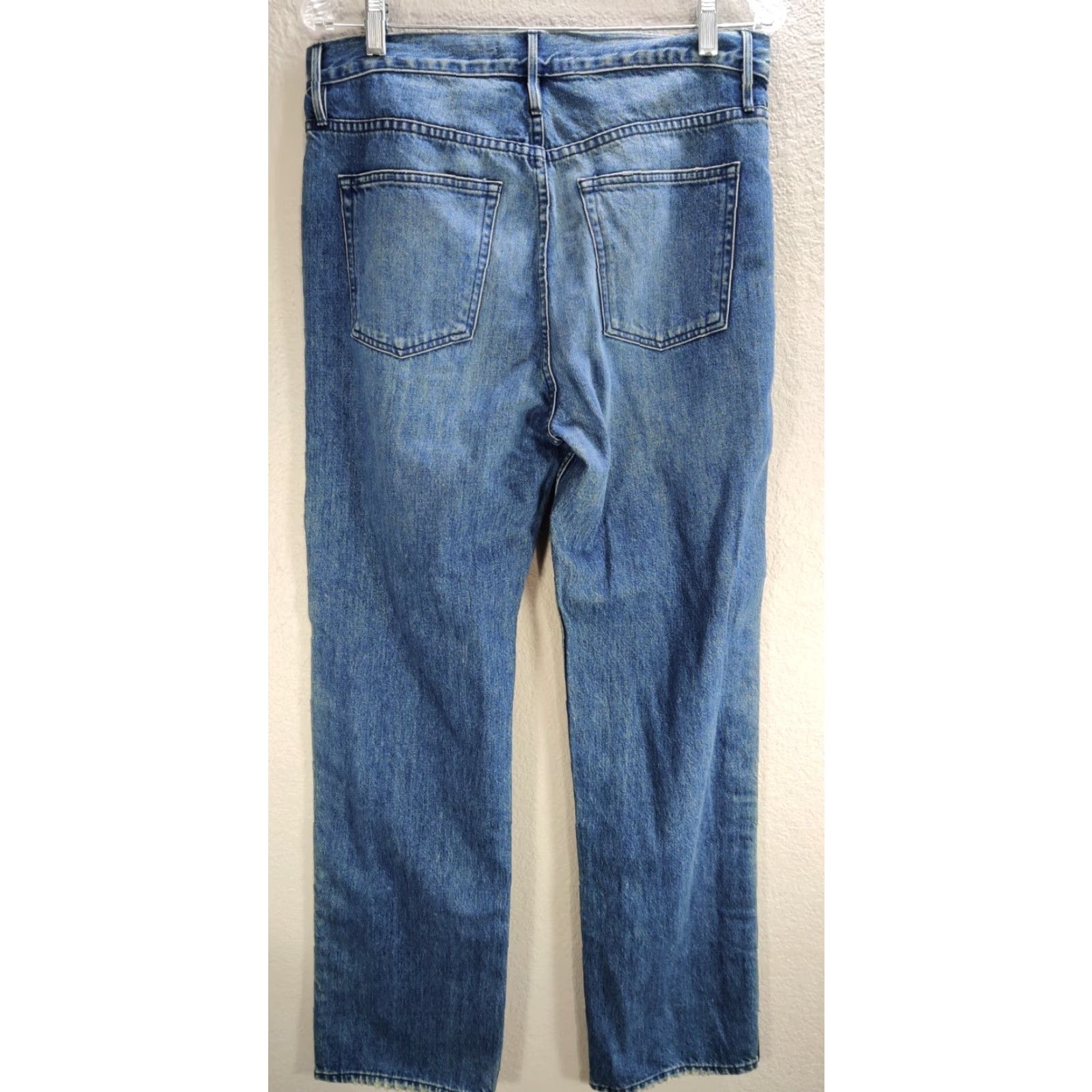 3x1 3x1 NYC Denim Blue Side Snap Jeans Women Sz 27 Straight Inseam 32 NWT Size 27" / US 4 / IT 40 - 5 Thumbnail