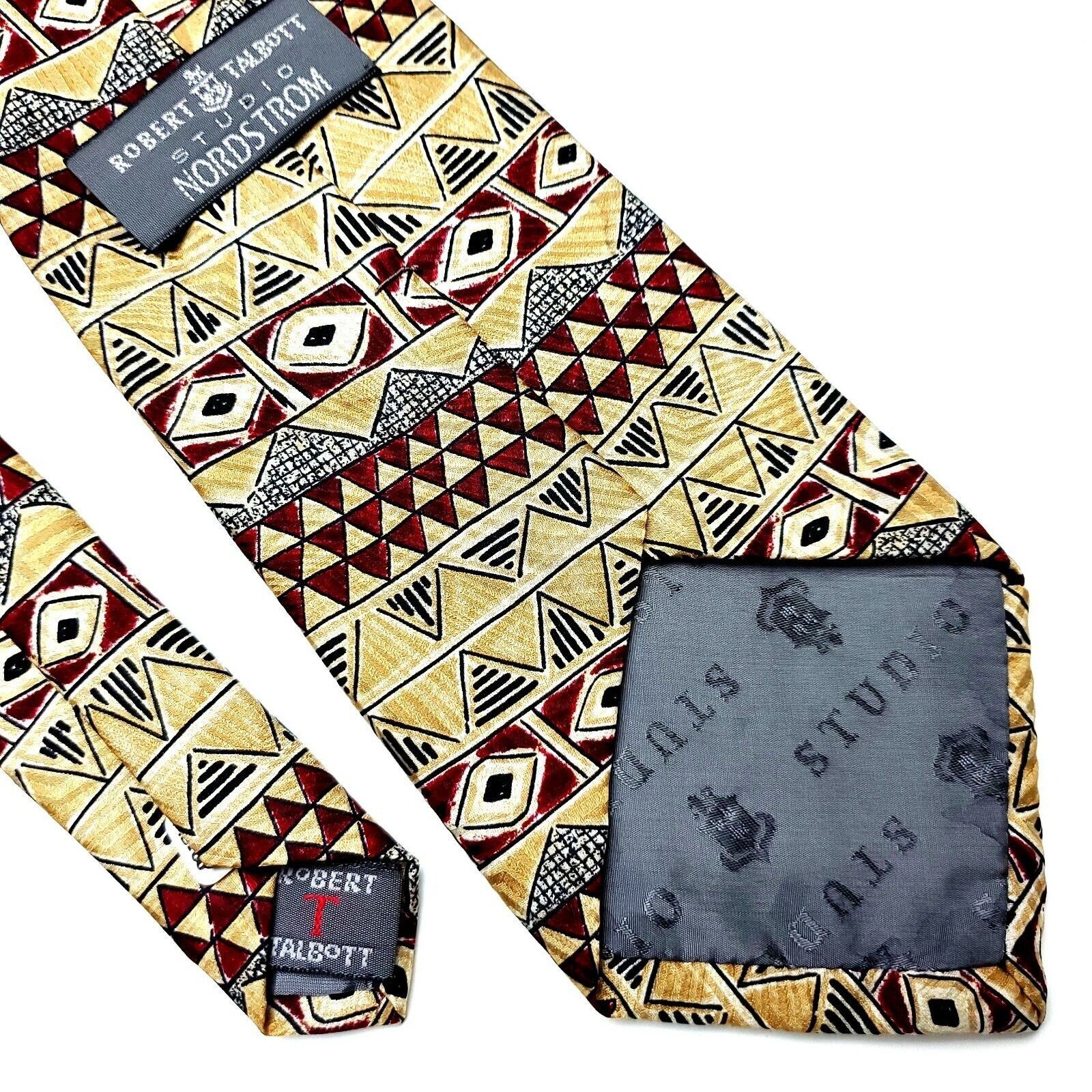 Robert Talbott Robert Talbott Studio Nordstrom Silk Tie Print Yellow Size ONE SIZE - 6 Thumbnail