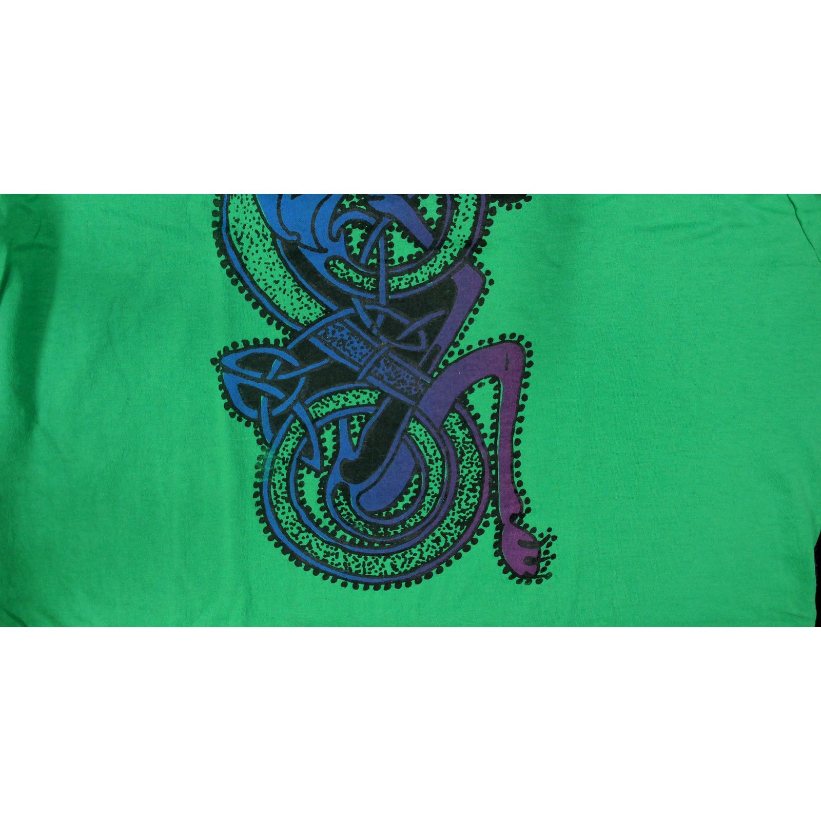 Vintage Vintage 90s Single Stitch Celtic Cat & Bird Art Tee Size US L / EU 52-54 / 3 - 7 Thumbnail