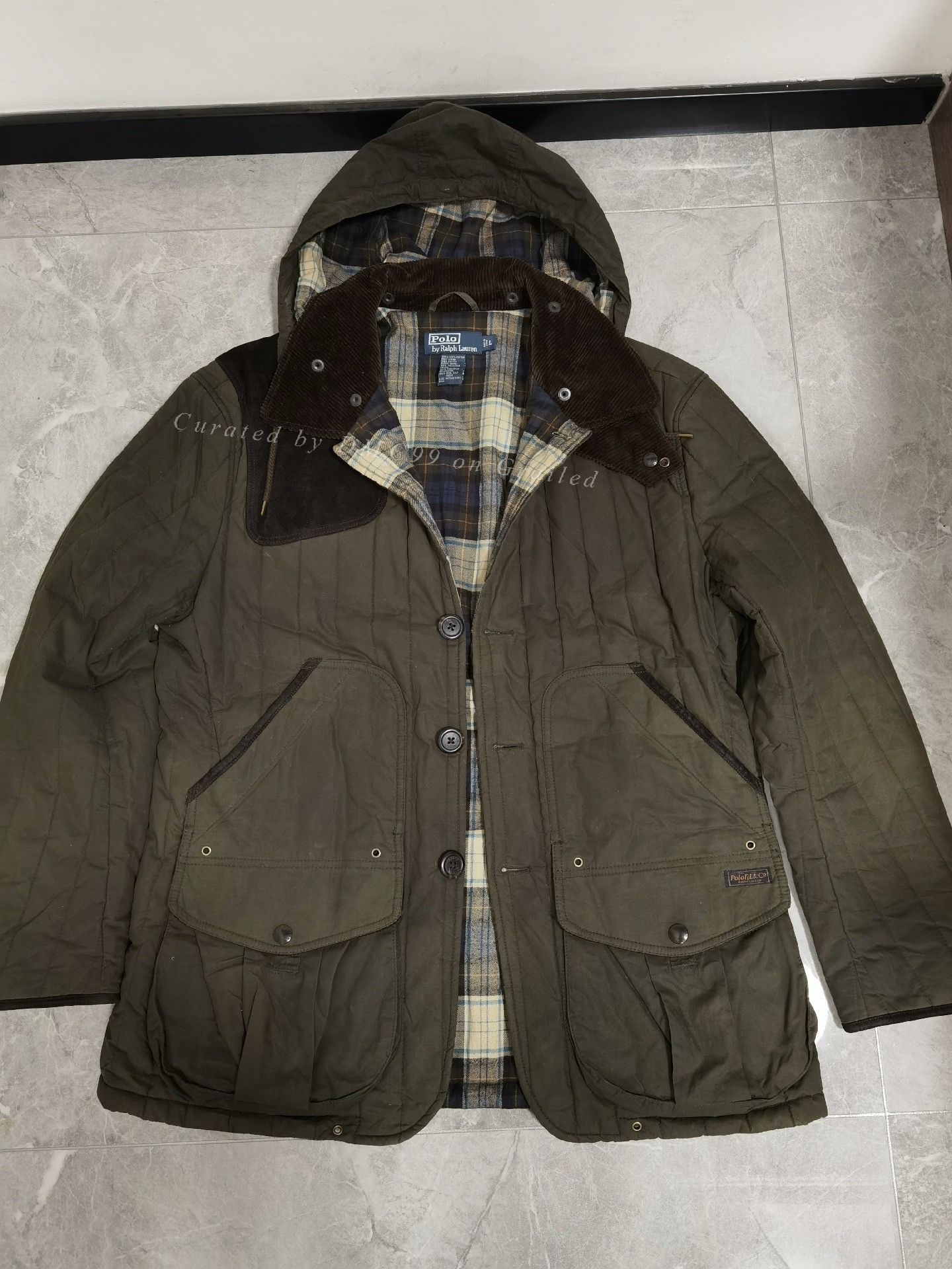RRL Ralph Lauren RRL Ralph Lauren Waxed Quilted Hunting Jacket Size US M / EU 48-50 / 2 - 1 Thumbnail