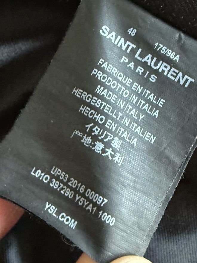 Saint Laurent Paris L01 Lambskin Leather Biker Jacket Size US M / EU 48-50 / 2 - 13 Thumbnail