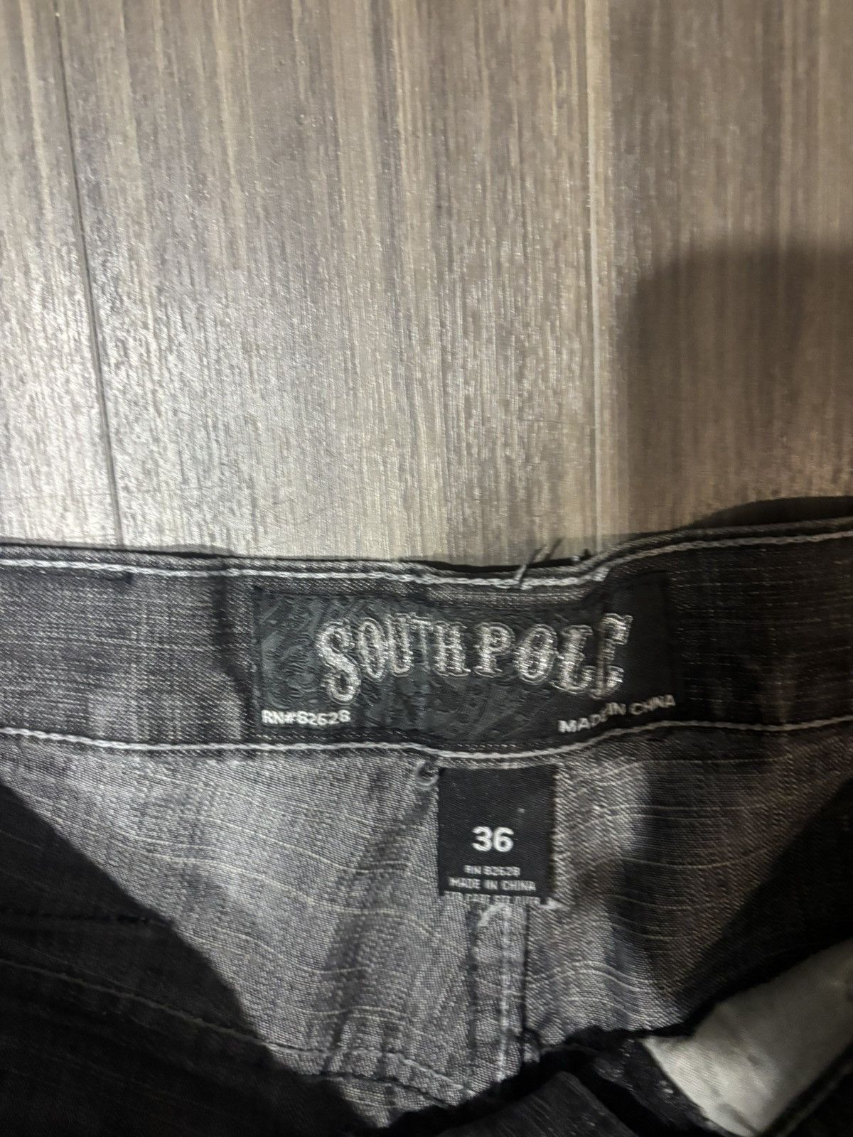 Southpole Vtg Y2K Southpole Baggy Jeans 36x30 Viva La Lucha Black Size US 36 / EU 52 - 3 Thumbnail
