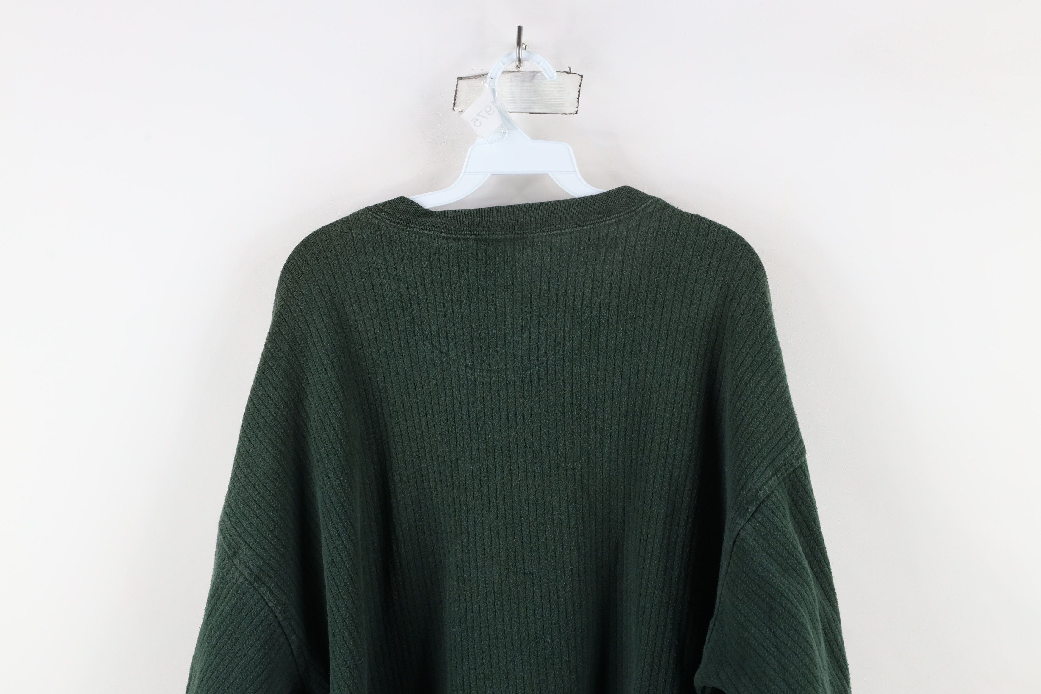 Vintage Vintage 90s Streetwear Ribbed Long Sleeve Henley T-Shirt Size US XXL / EU 58 / 5 - 9 Thumbnail