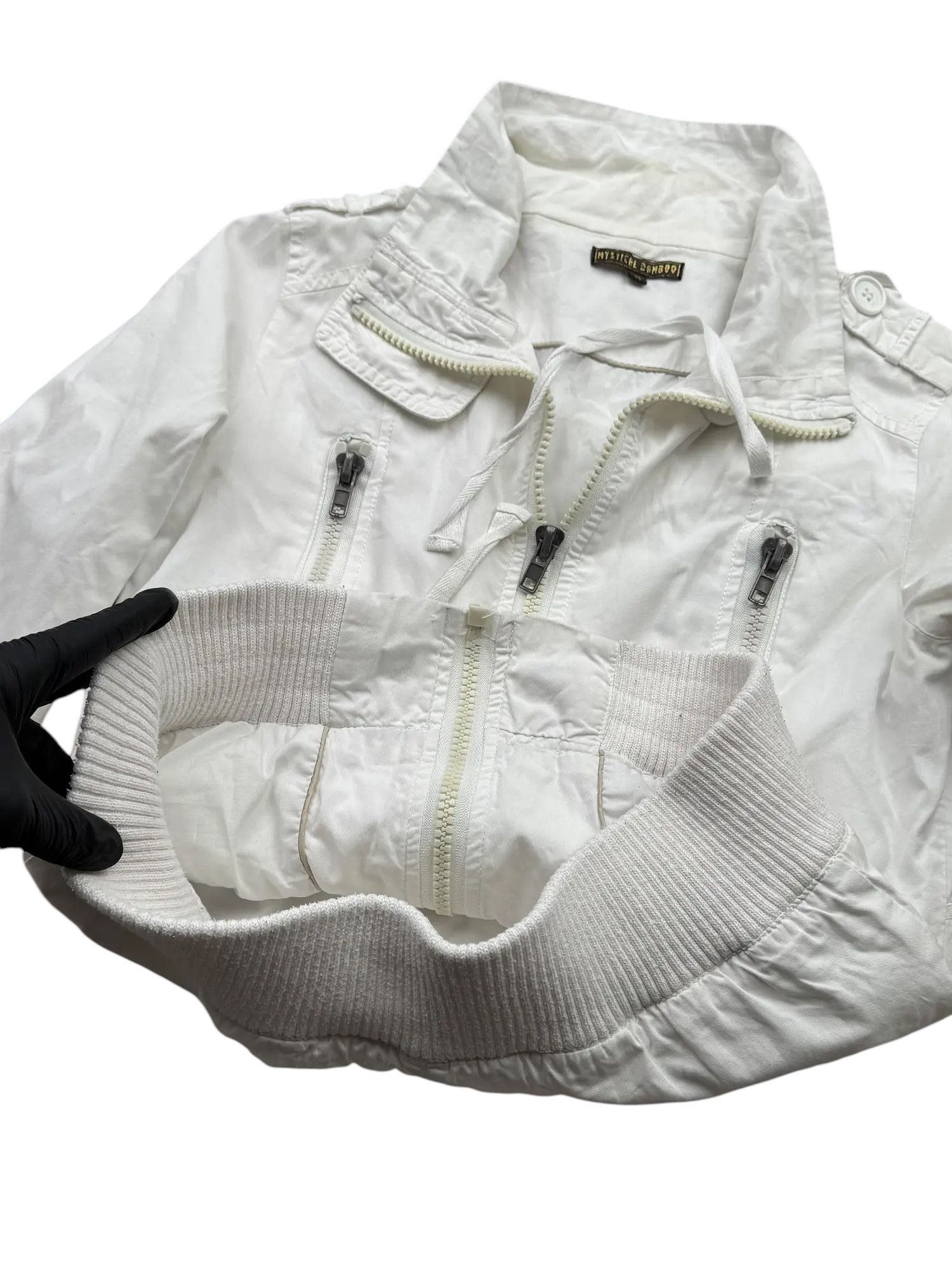 Vintage Y2K Jacket With Zipper(V28) Size M / US 6-8 / IT 42-44 - 7 Thumbnail