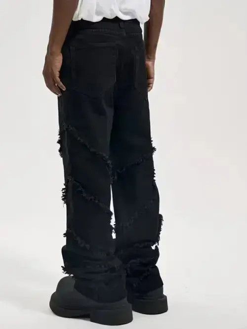 Designer × Japanese Brand × Vintage faded baggy ripped hiphop damaged pants Size US 28 / EU 44 - 4 Thumbnail